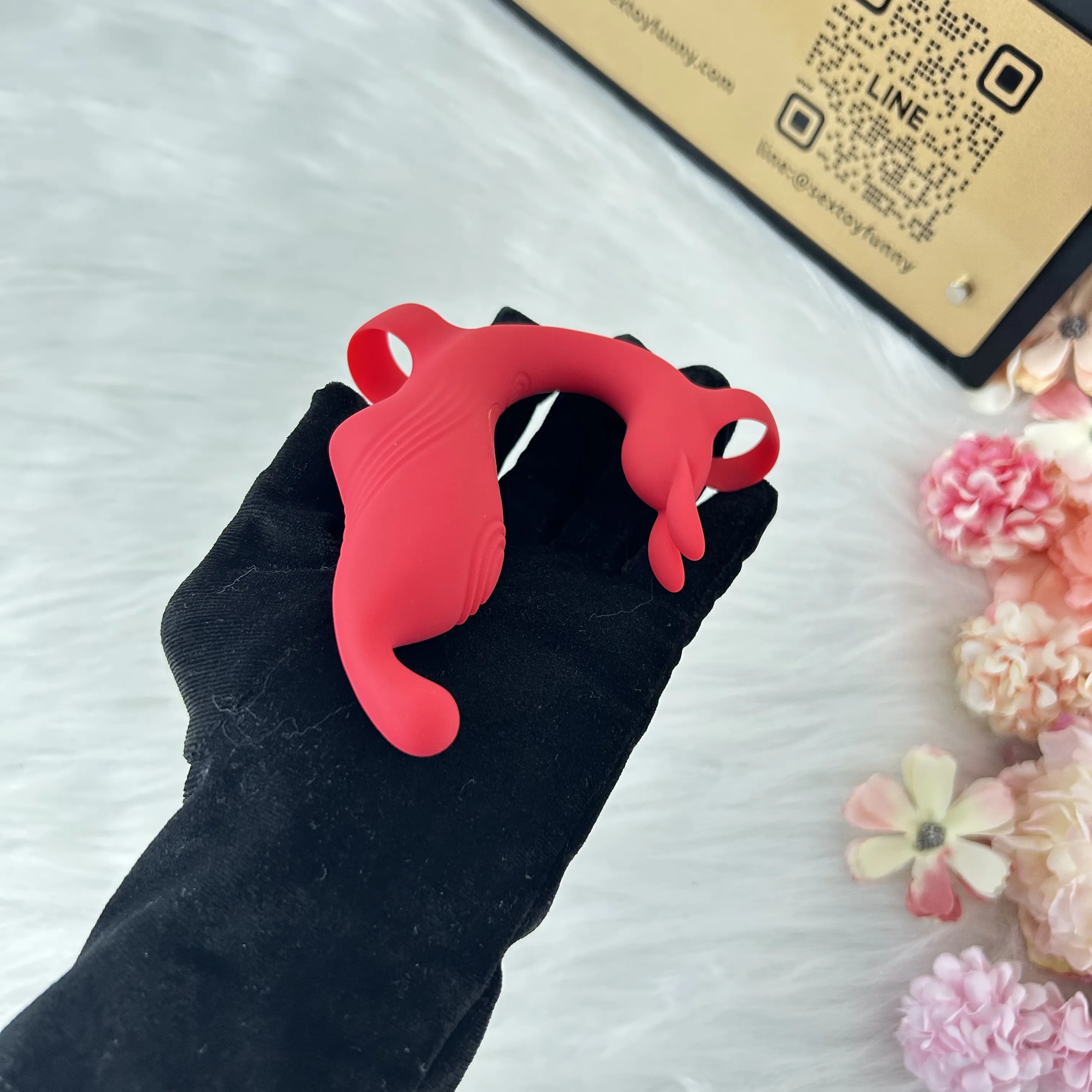 Rabbit Ear Finger Sleeve Dual G-Spot & Clitoral Vibrator