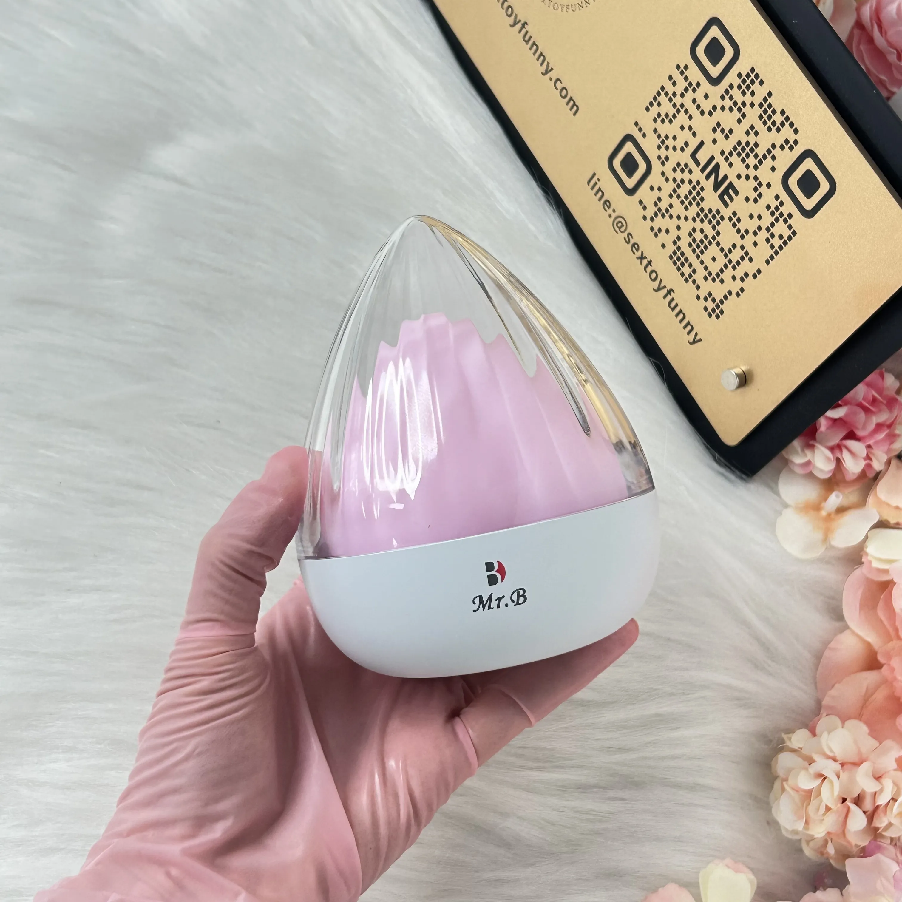 Peach-Shaped Pocket Pussy Lighting And Heating Function