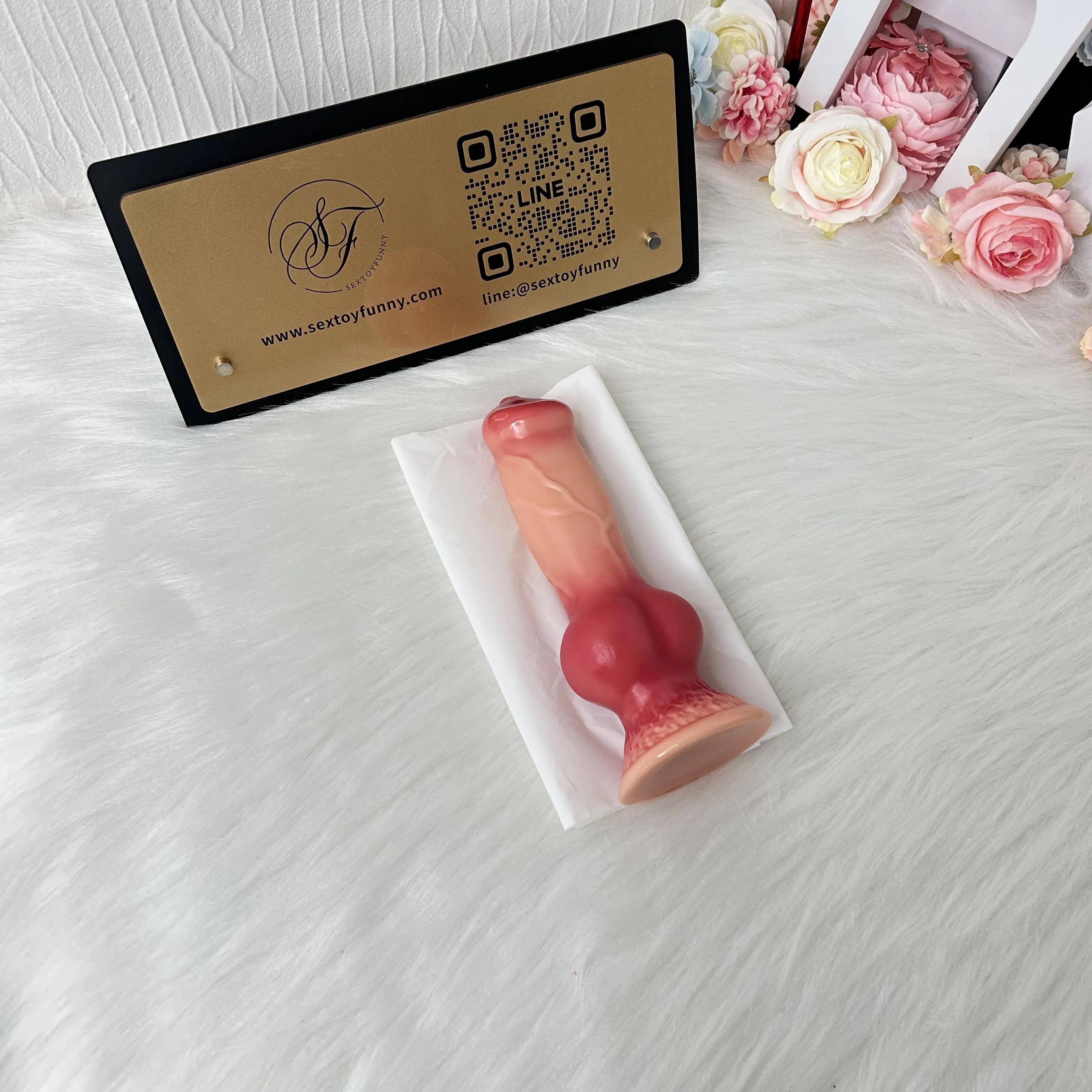 ควยปลอม ดิลโด้ ที่เลียนแบบหมา ฐานยึด วัสดุ PVC 3 รุ่นให้เลือก
