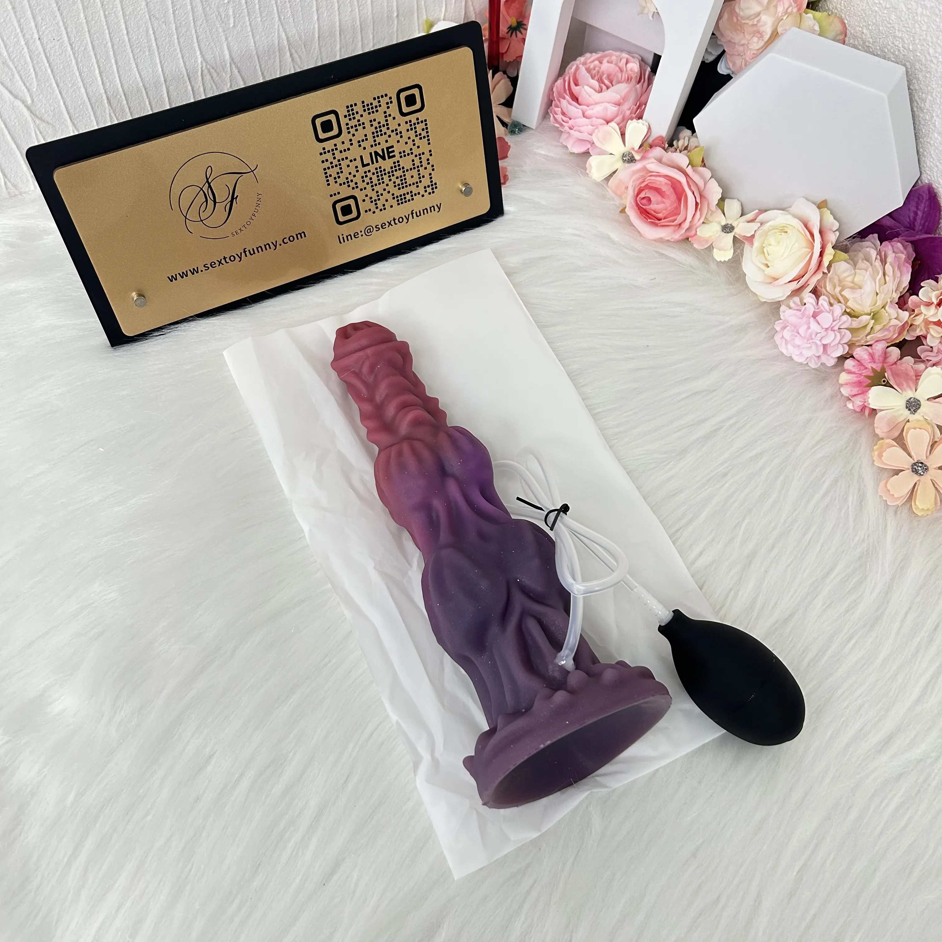 Three-Section Ejaculatable Fantasy Dildo With Suction Cup