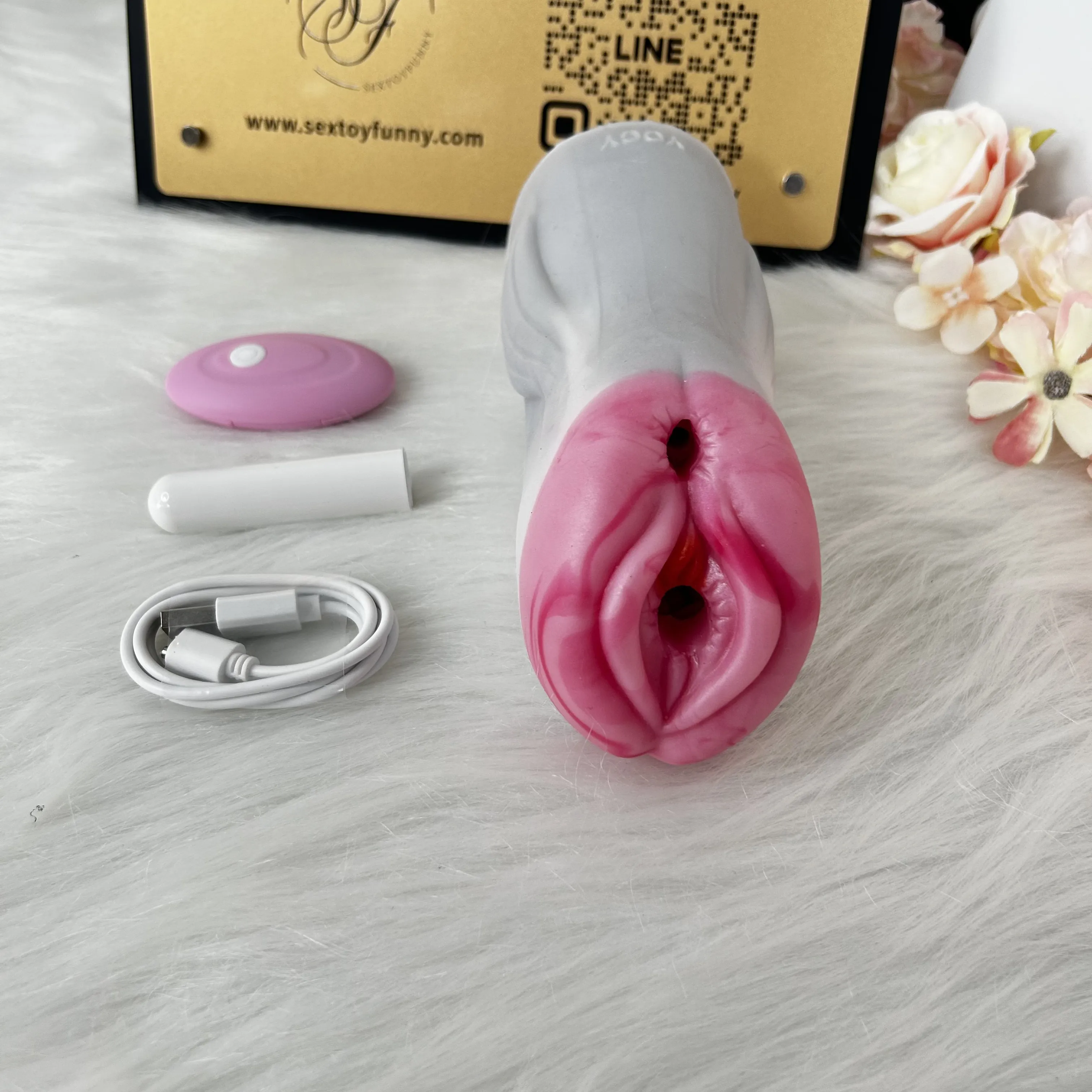 YOCY Fantasy Vagina—Pink Dolphin Dual Channels NW 600g