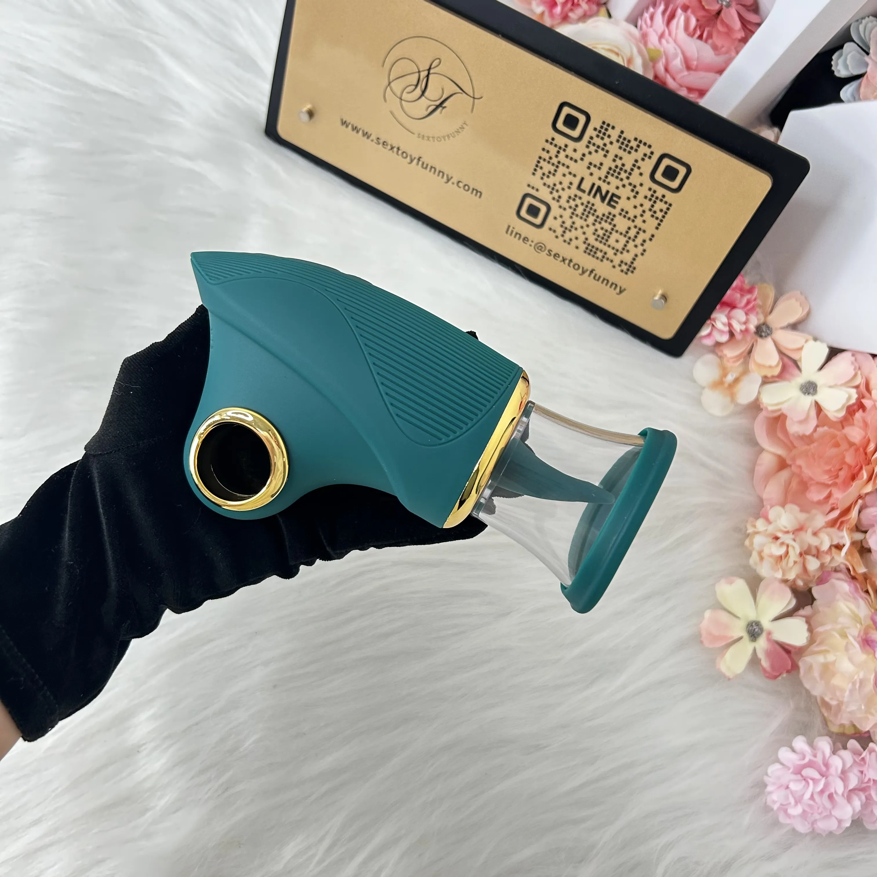 5 Suction 7 Tongue-Licking Metal Finger Ring Vibrator