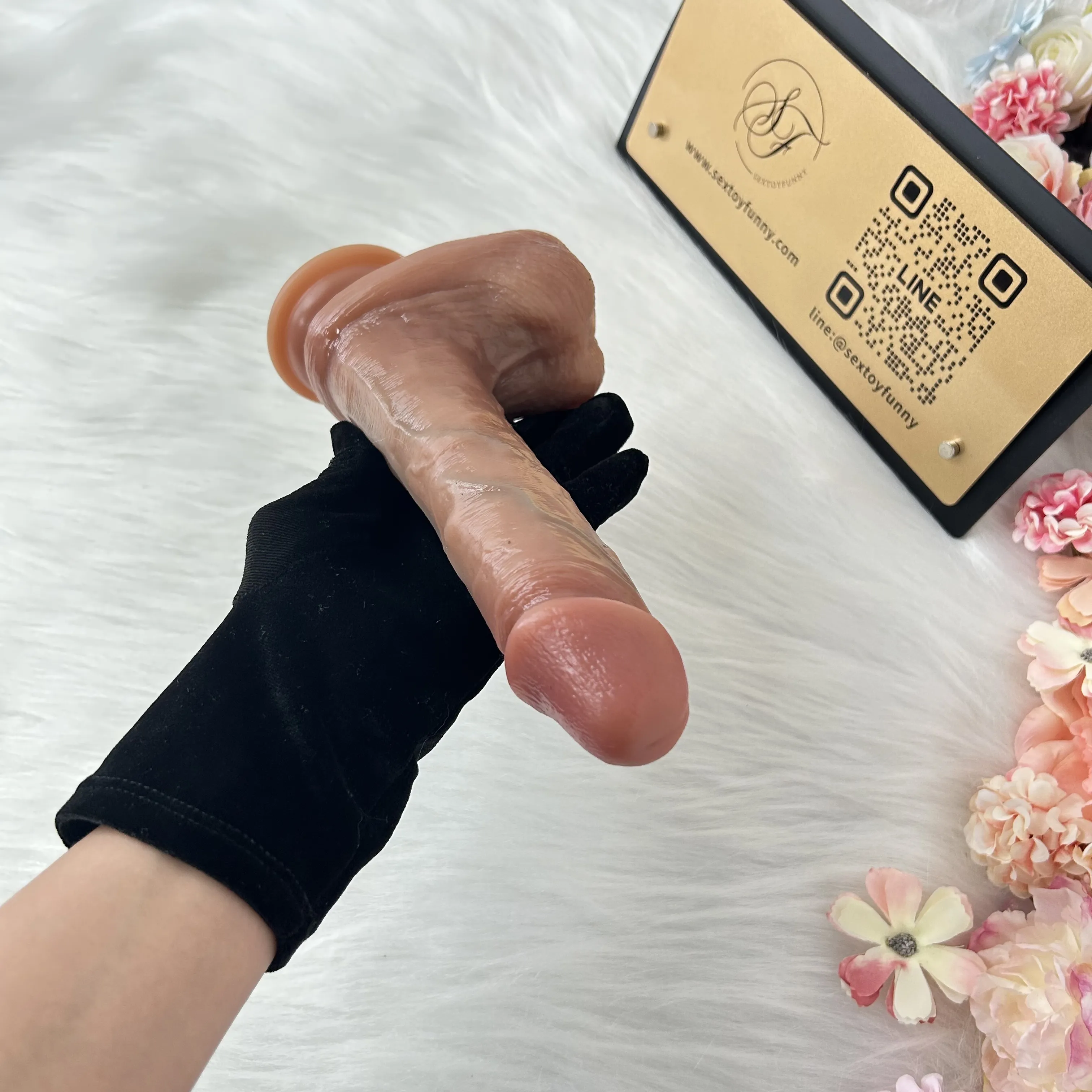 3In1 Double-Layer Liquid Silicone Thrusting & Heating Dildo