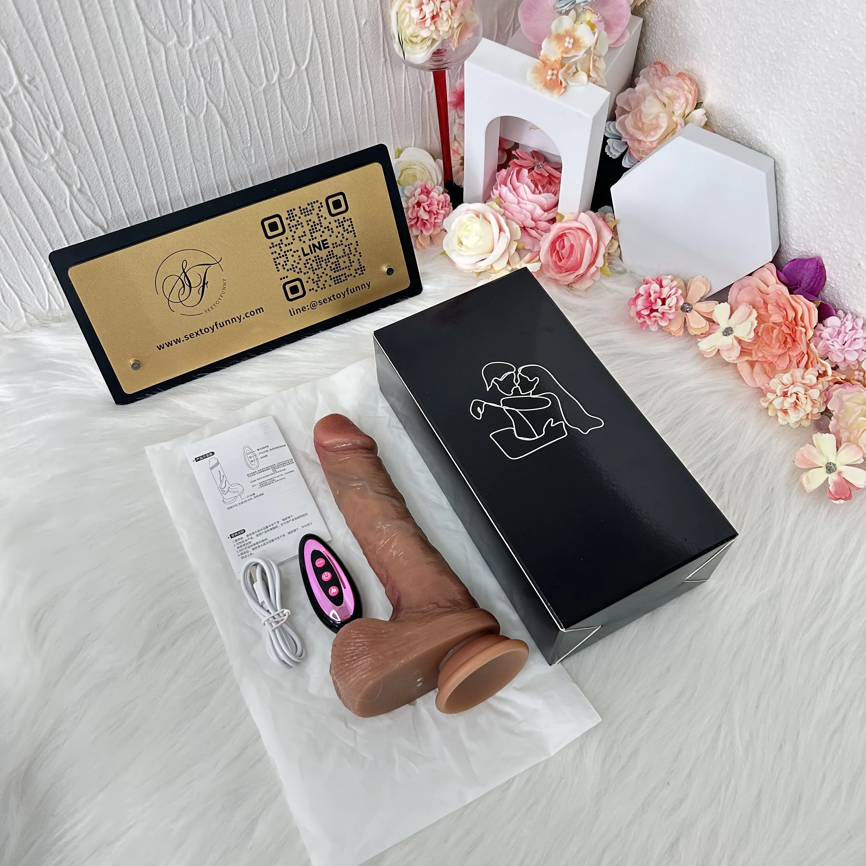 3In1 Double-Layer Liquid Silicone Thrusting & Heating Dildo