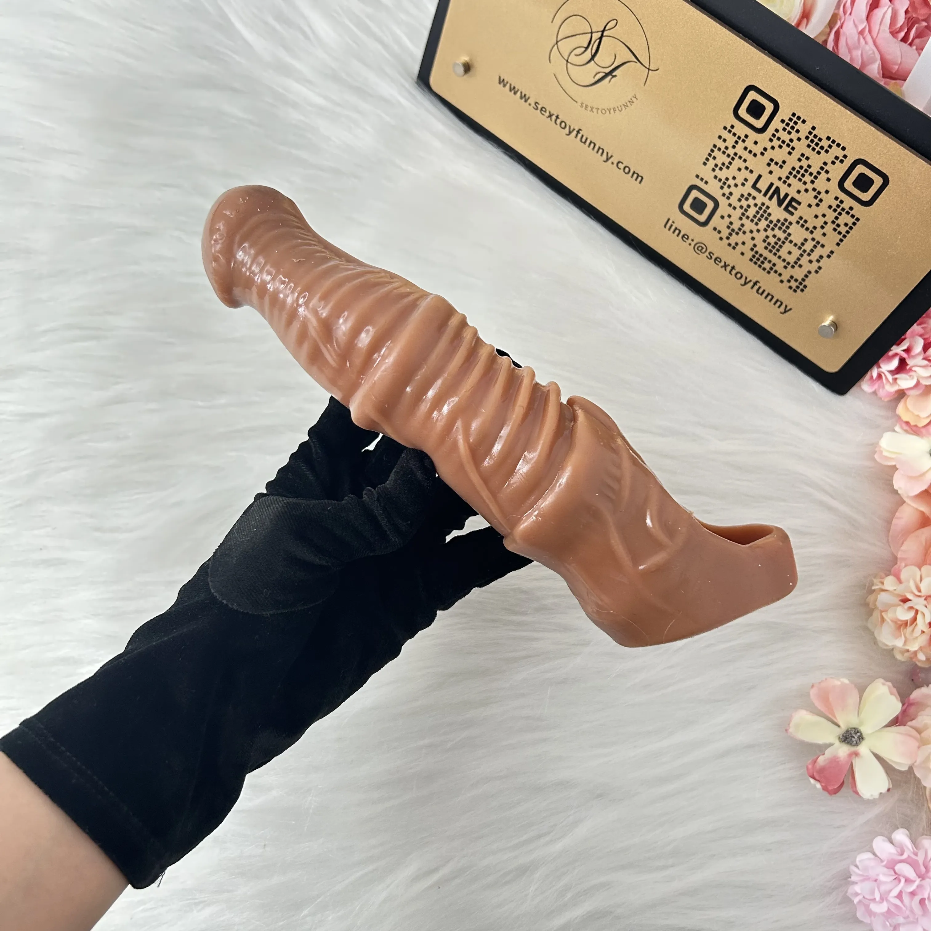 Extra-Long Penis Extender Black And Flesh Color Available