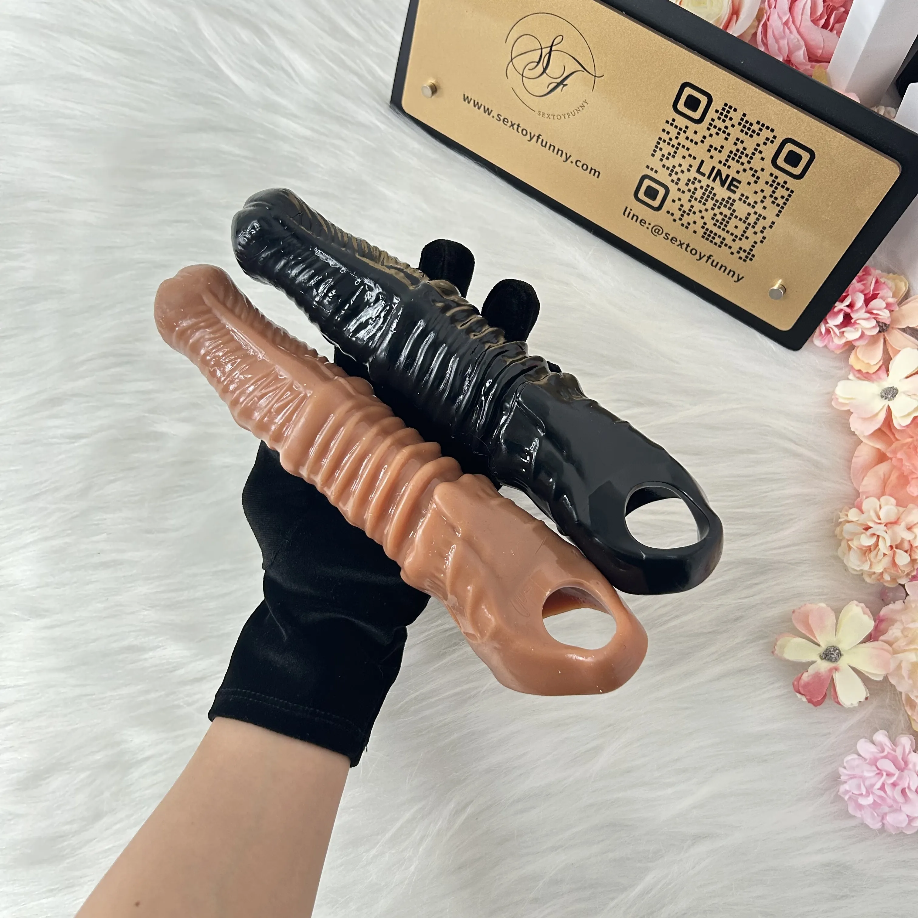 Extra-Long Penis Extender Black And Flesh Color Available