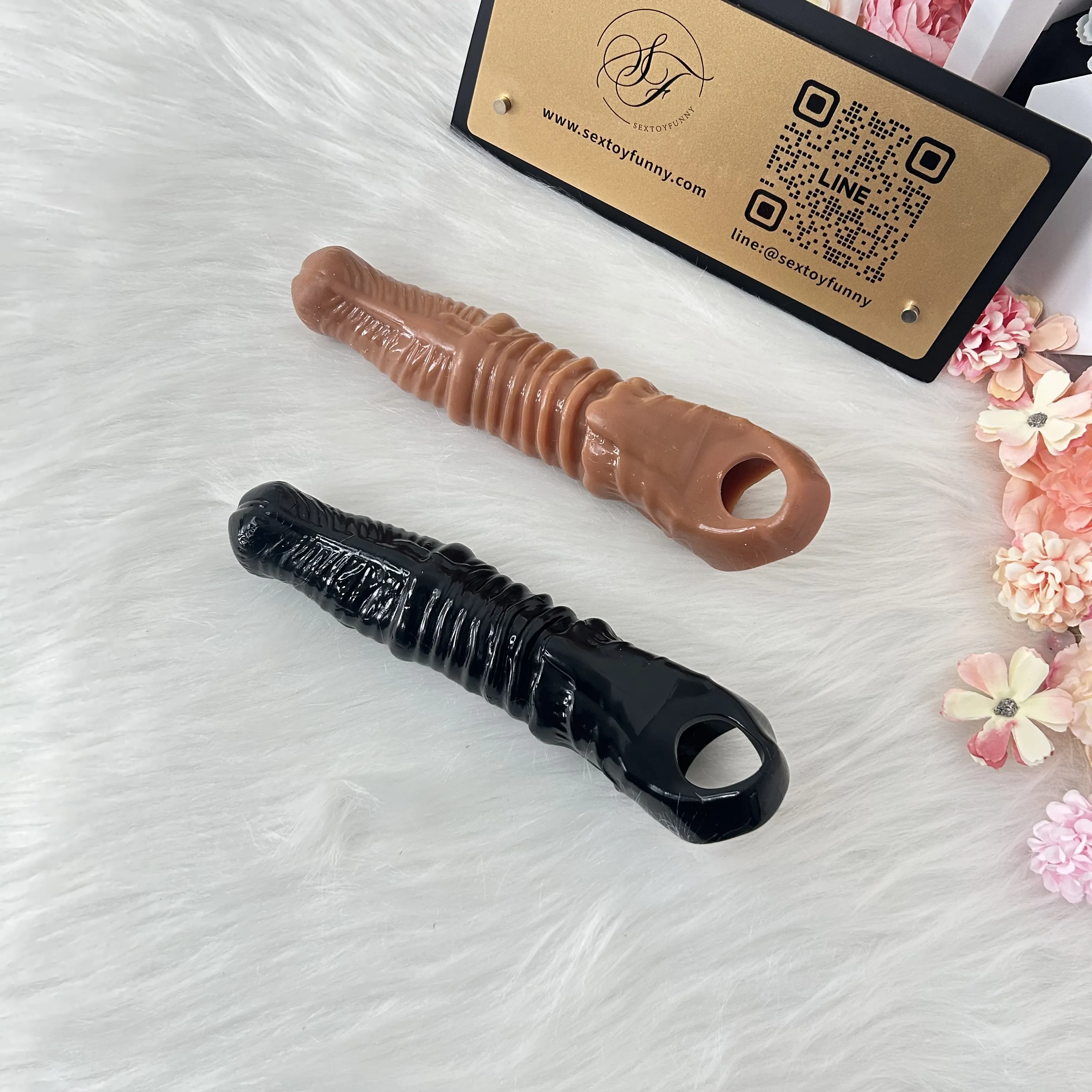 Extra-Long Penis Extender Black And Flesh Color Available