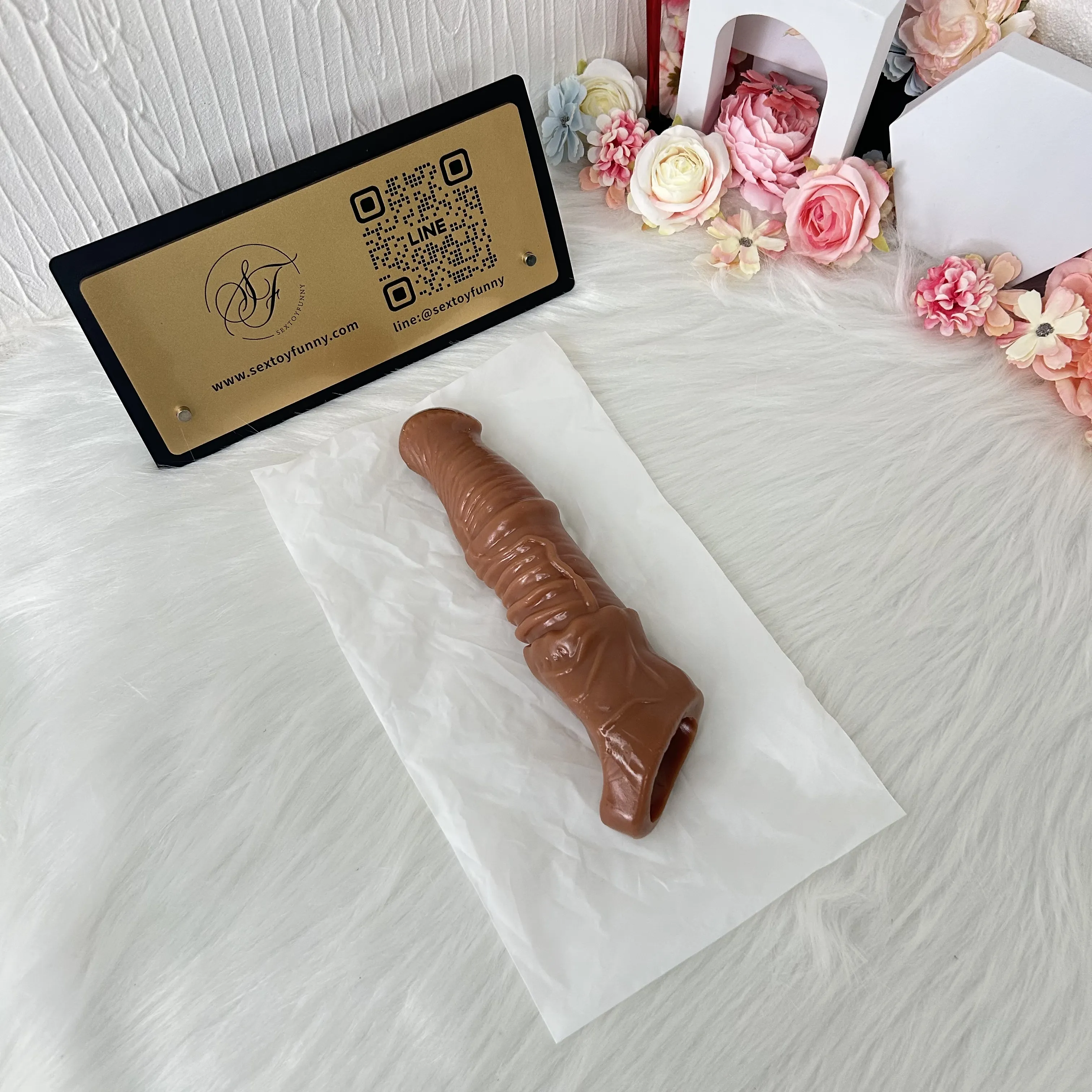 Extra-Long Penis Extender Black And Flesh Color Available