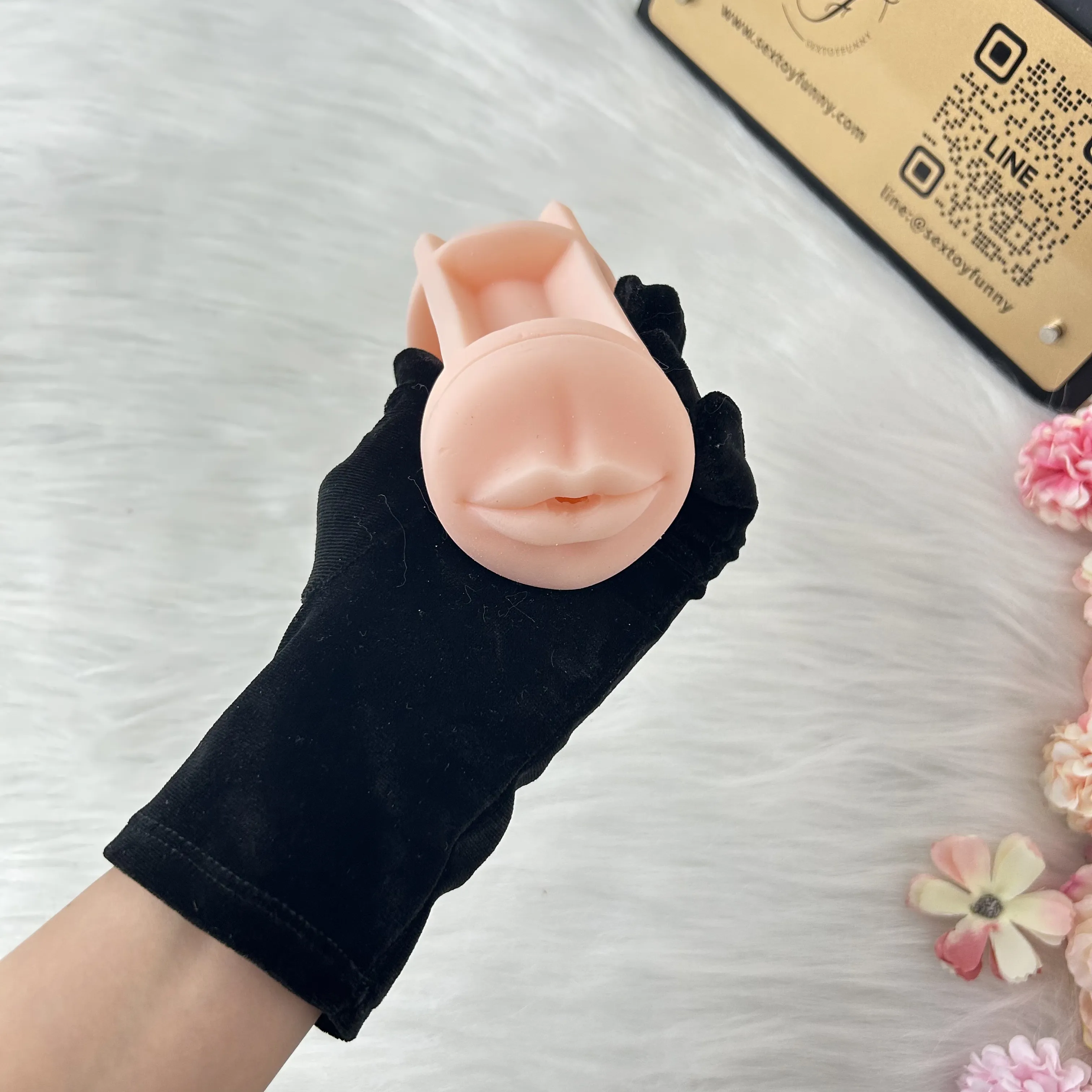 Milk Tea Cup Oral Masturbator High-Elasticity TPE Material