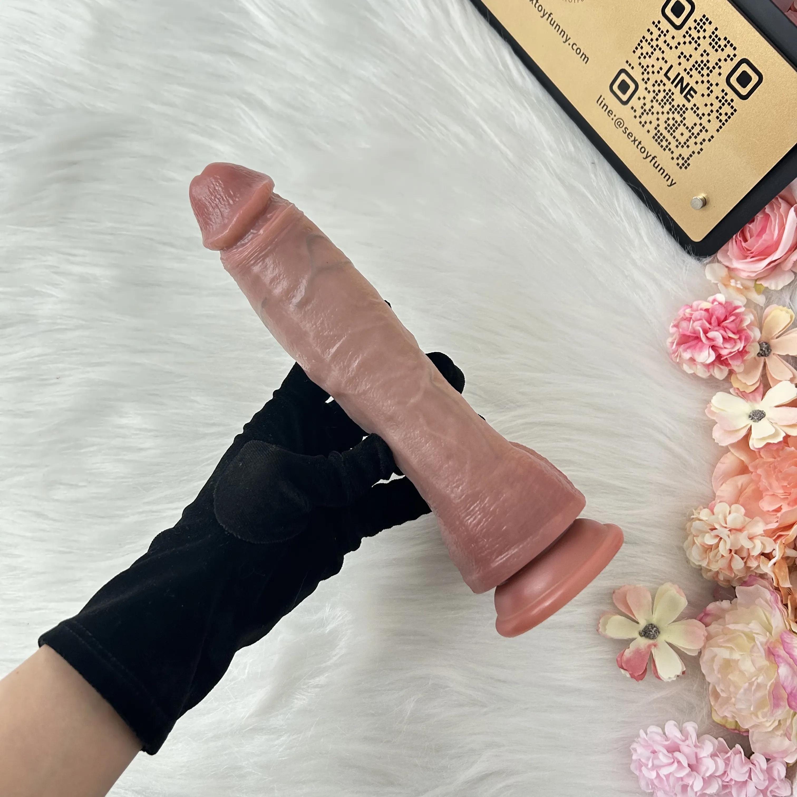 Extra-Long Heated 9 Frequencies Thrusting Realistic Dildo