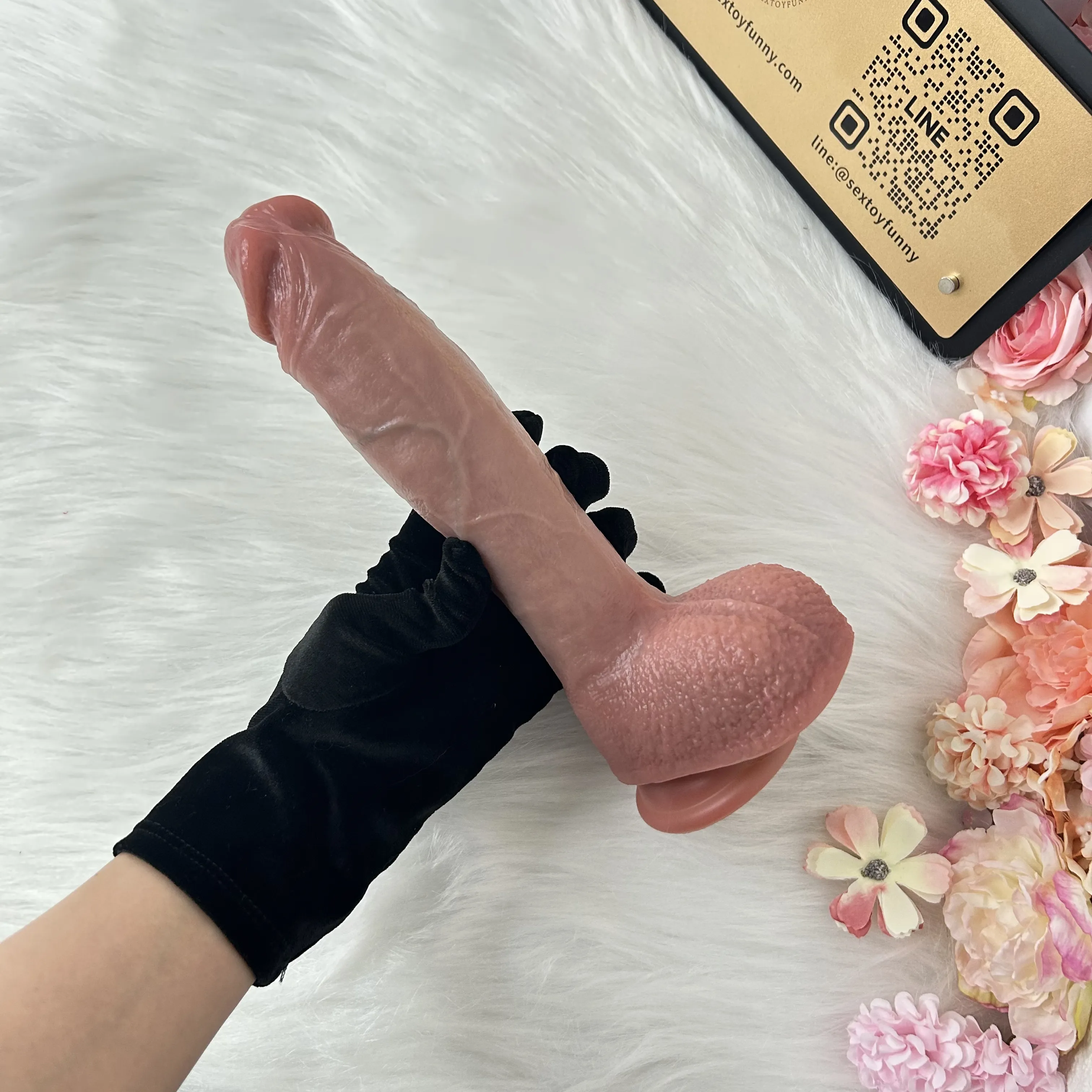 Extra-Long Heated 9 Frequencies Thrusting Realistic Dildo