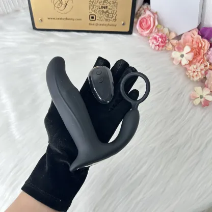 ของเล่นประตูหลัง เครื่องนวดต่อมลูกหมาก มอเตอร์คู่ สั่น ส่าย คลาน