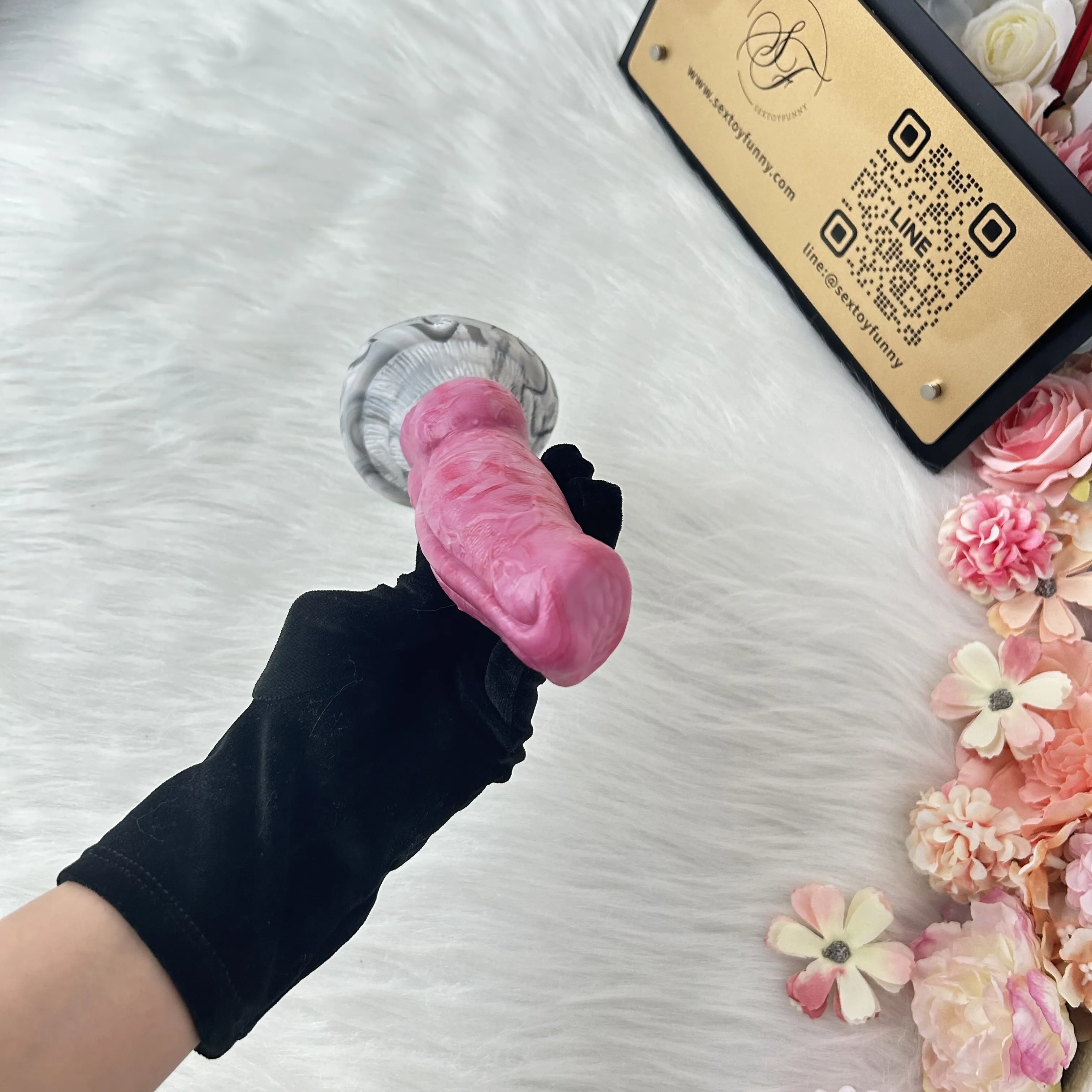 Protruding Round Head Wolf King Dildo With Suction Cup