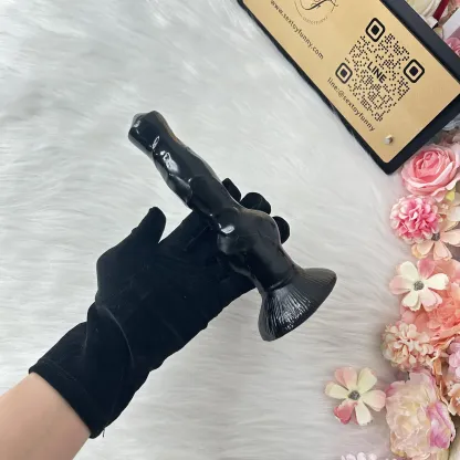 ควยปลอม ดิลโด้ สีดำทั้งชิ้น แผ่นดูดแรงสูง PVC ทางการแพทย์