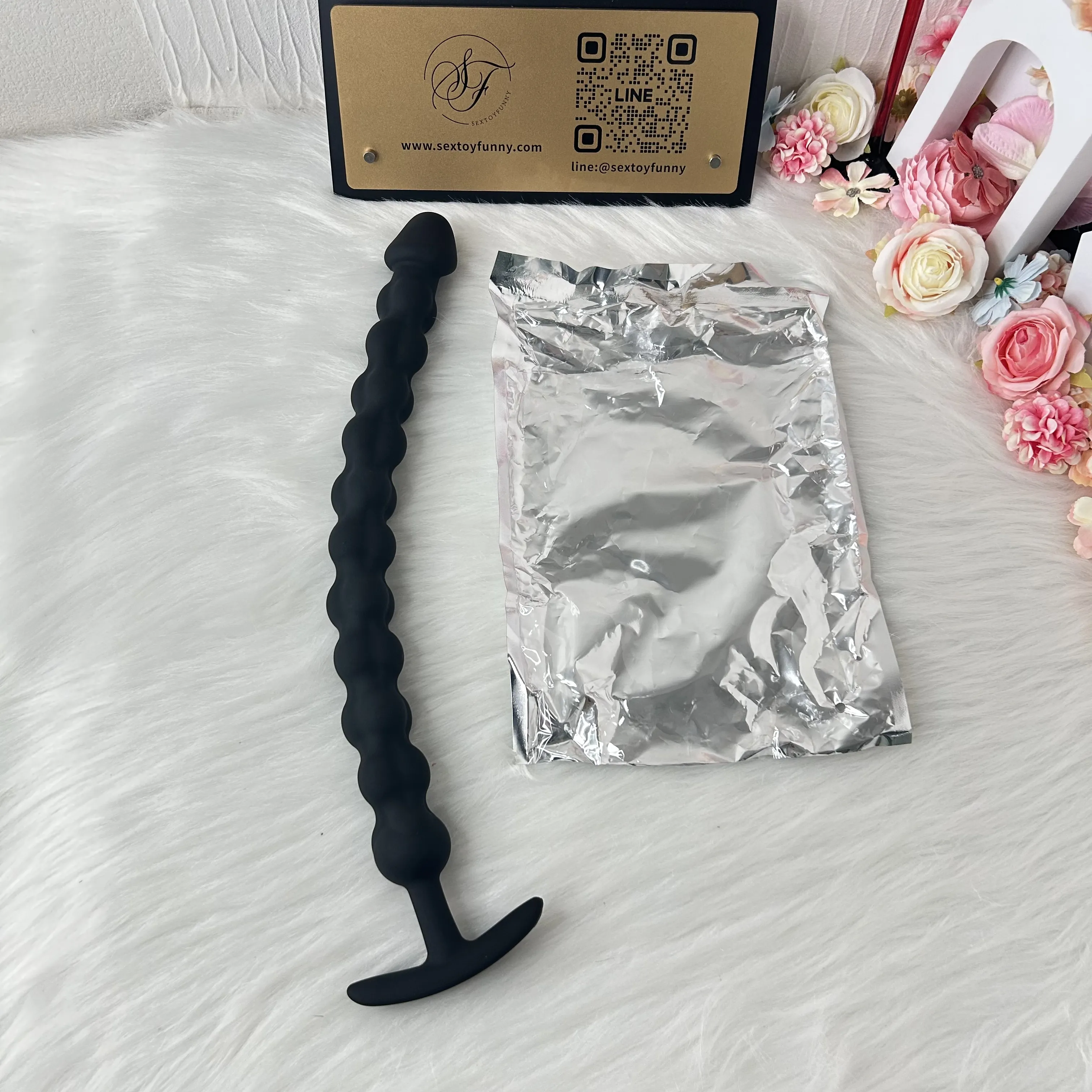 Multi-Section Beaded Silicone Anchor Butt Plug 3 Sizes