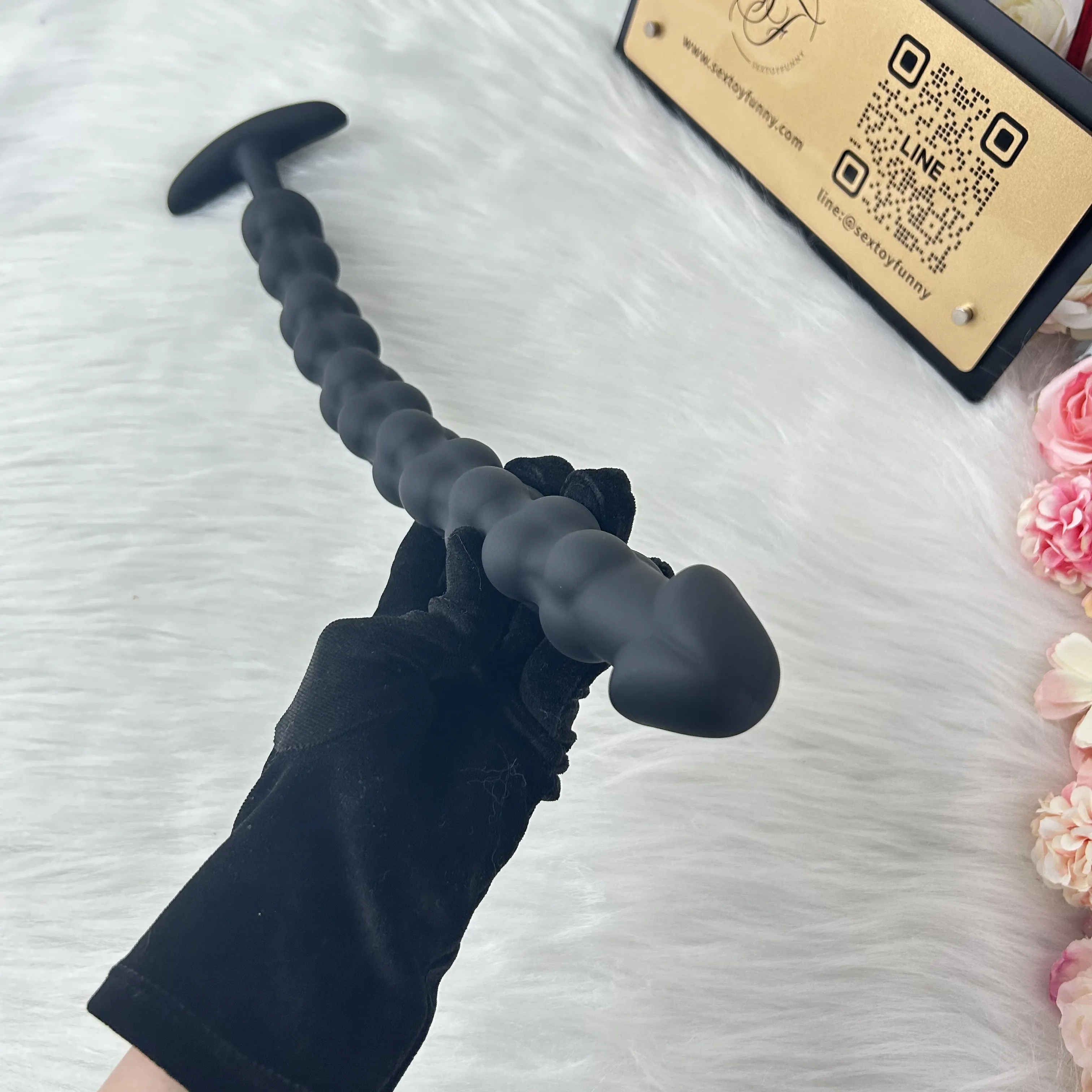 Multi-Section Beaded Silicone Anchor Butt Plug 3 Sizes