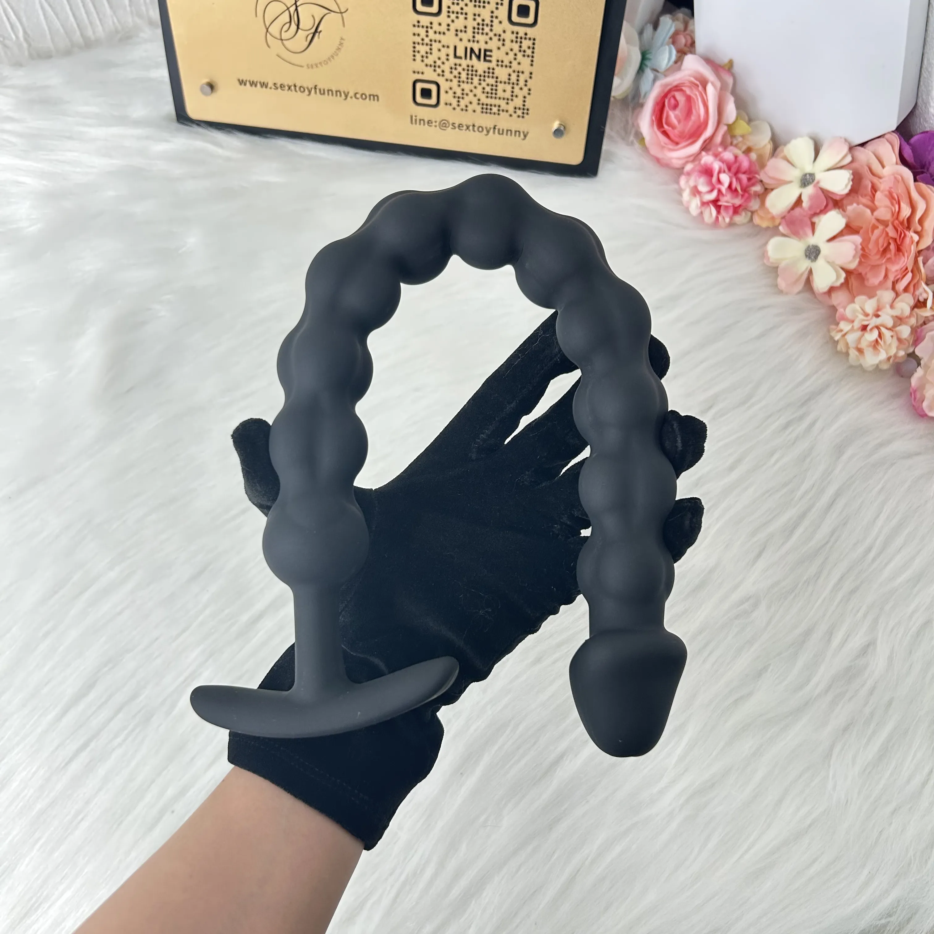 Multi-Section Beaded Silicone Anchor Butt Plug 3 Sizes