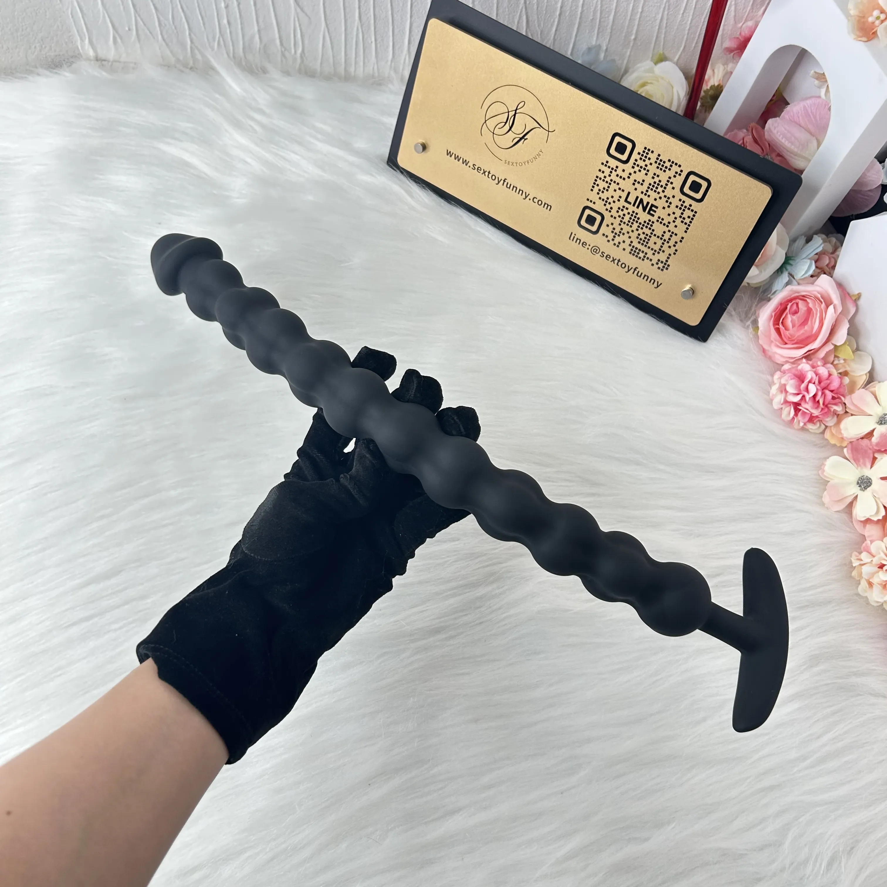 Multi-Section Beaded Silicone Anchor Butt Plug 3 Sizes