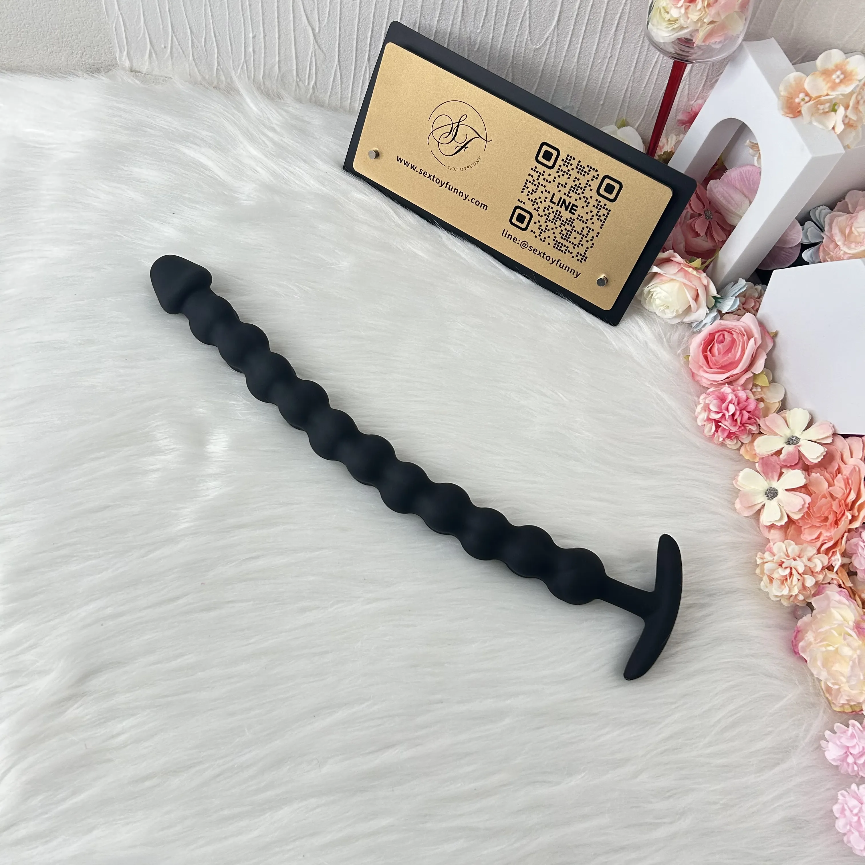 Multi-Section Beaded Silicone Anchor Butt Plug 3 Sizes