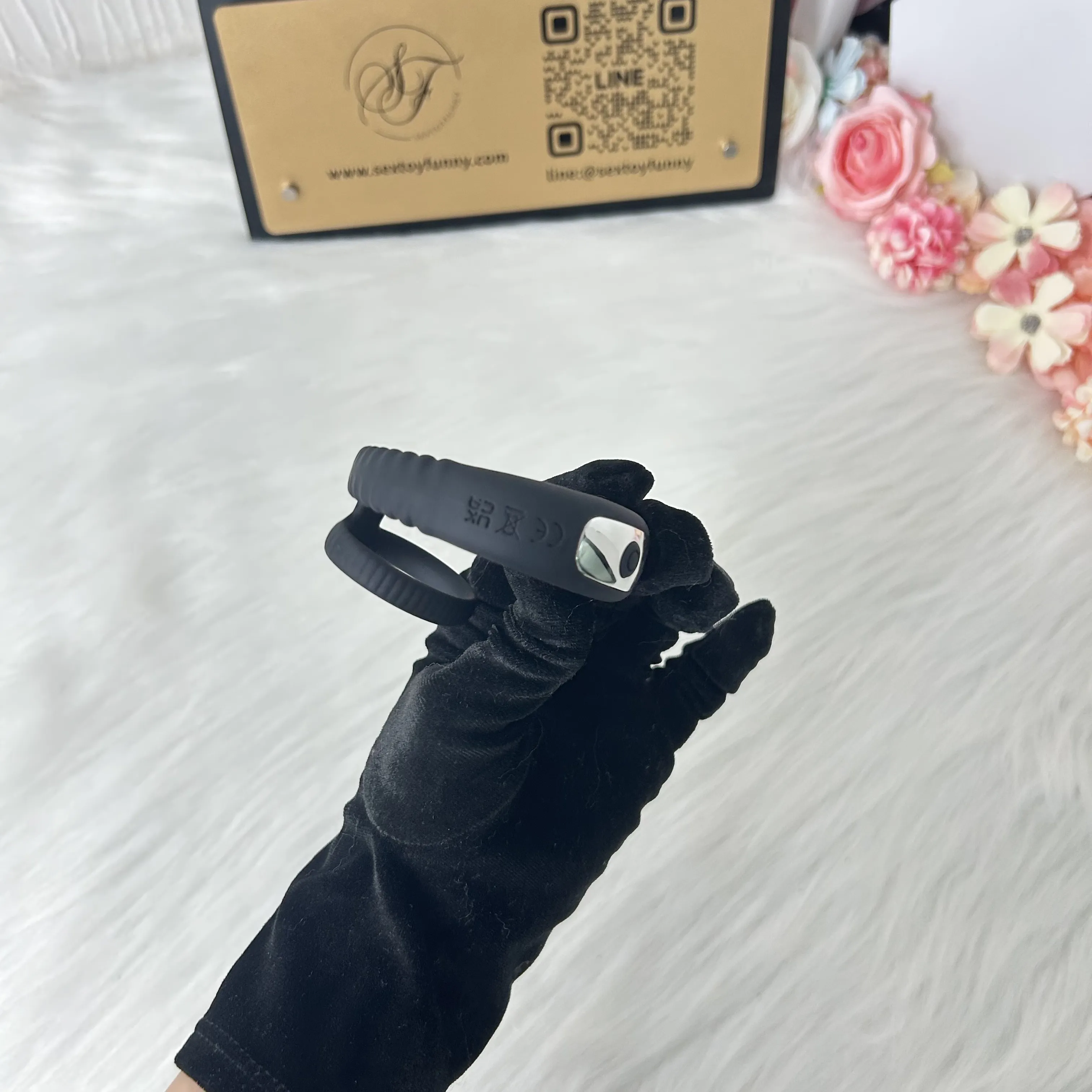 Rechargeable 10 Frequencies One-Button Operation Cock Ring