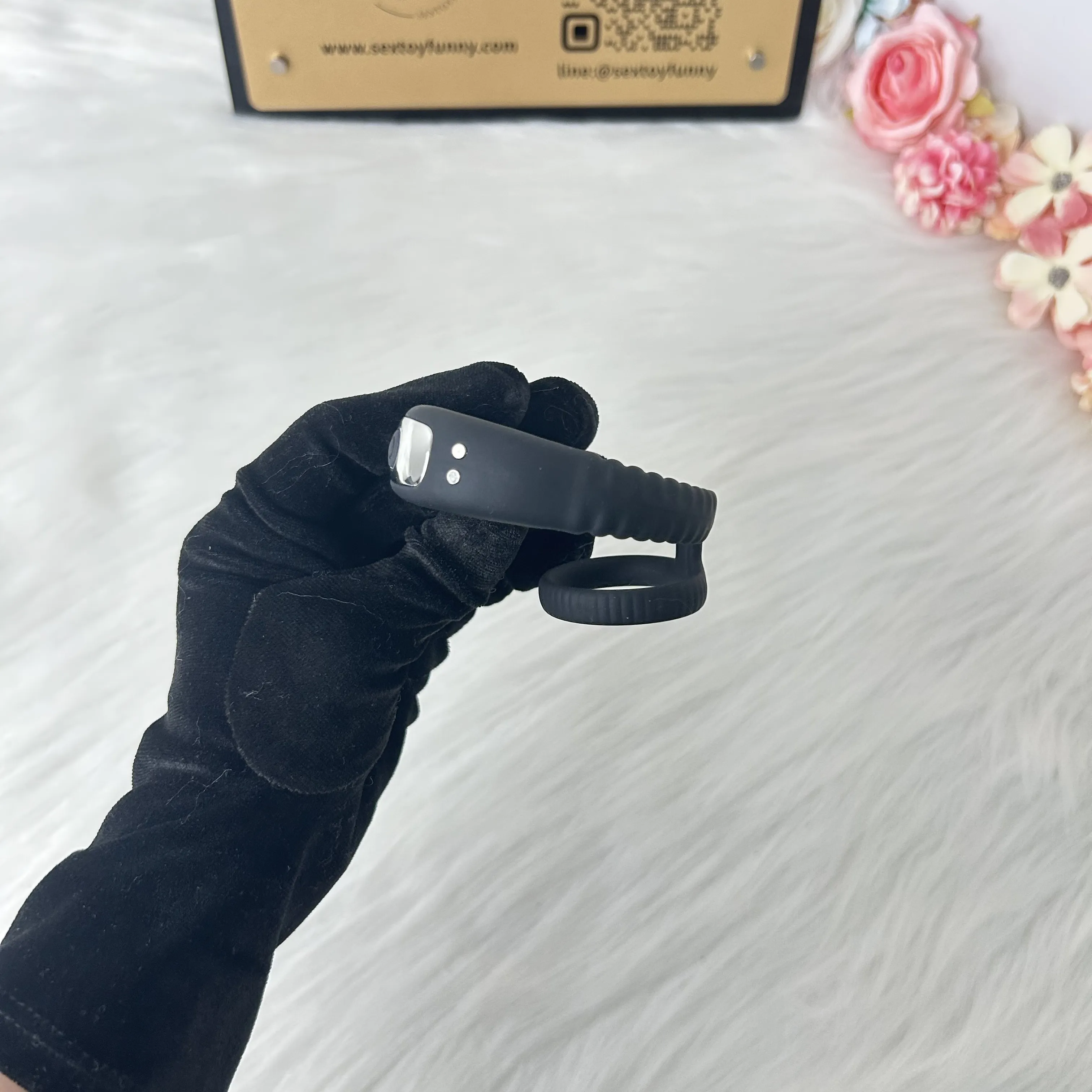 Rechargeable 10 Frequencies One-Button Operation Cock Ring
