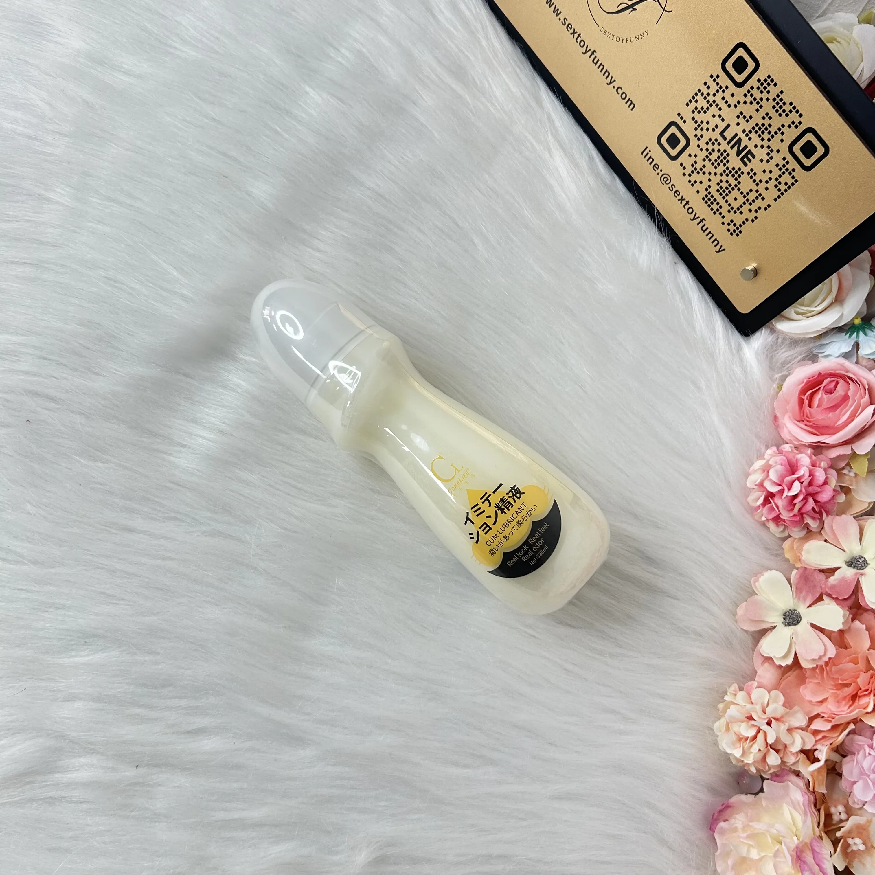 ลูบิแคนท์เลียนแบบน้ำอสุจิ ละลายน้ำได้ ปลายหลอดเรียว ได้รับการรับรองจาก FDA