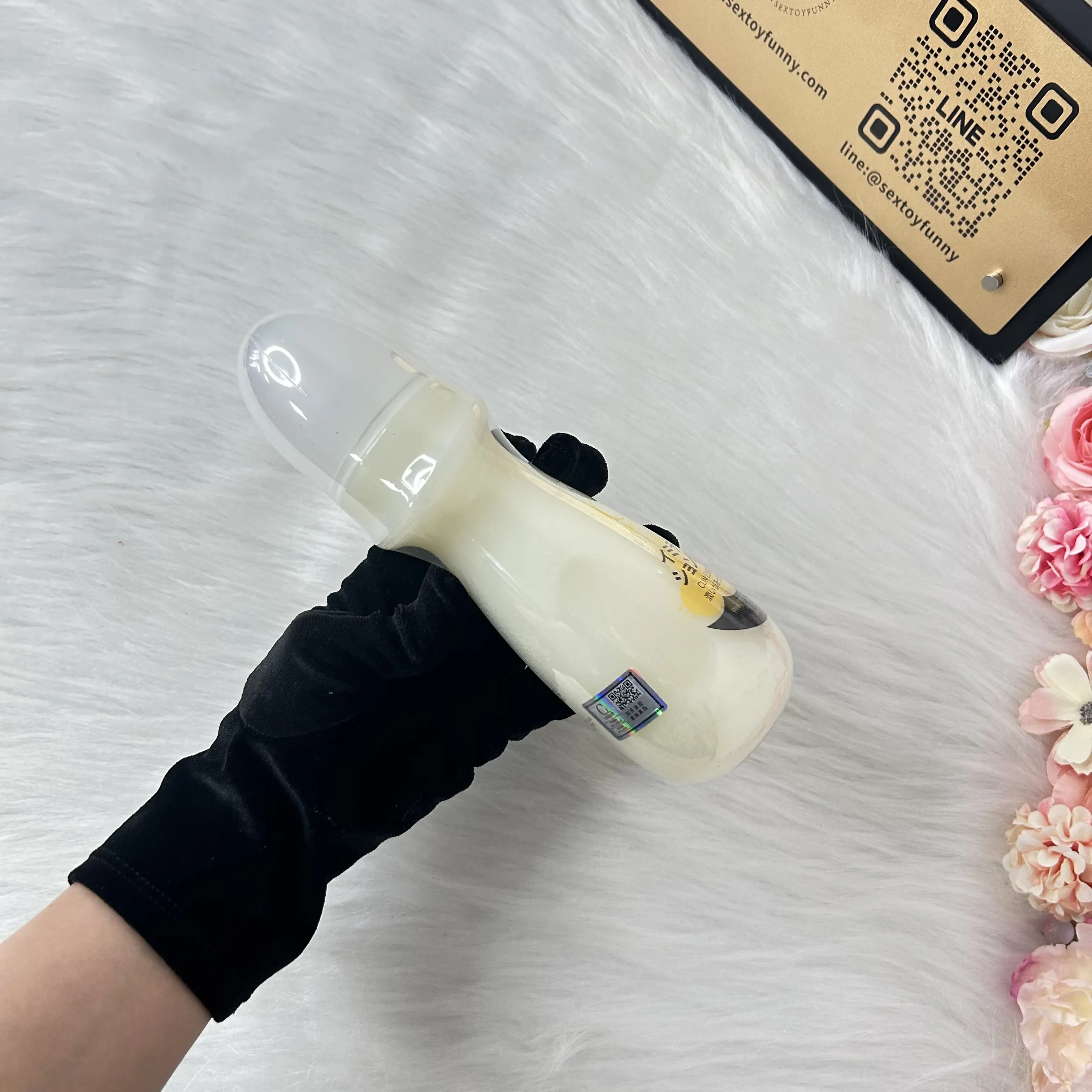 ลูบิแคนท์เลียนแบบน้ำอสุจิ ละลายน้ำได้ ปลายหลอดเรียว ได้รับการรับรองจาก FDA