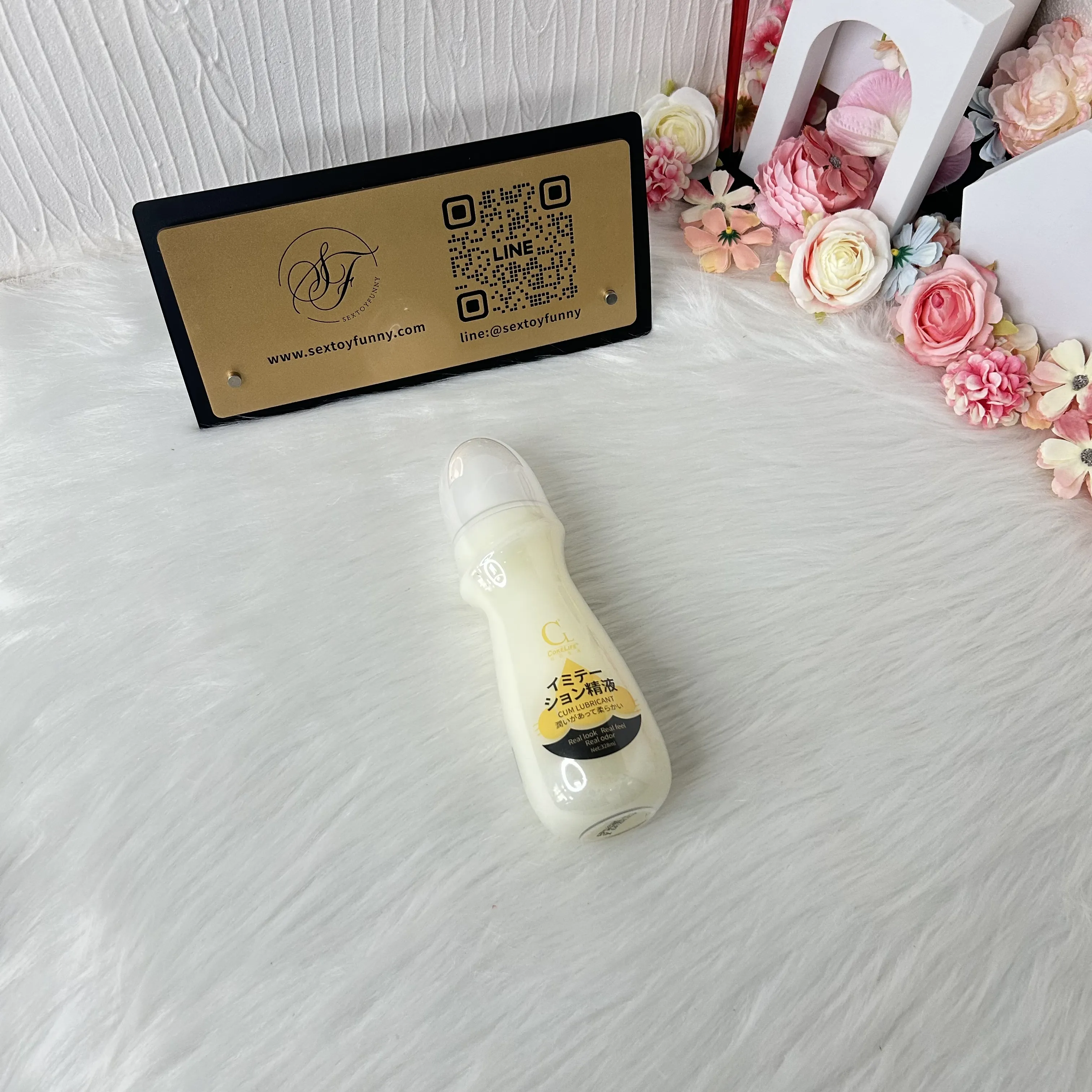 ลูบิแคนท์เลียนแบบน้ำอสุจิ ละลายน้ำได้ ปลายหลอดเรียว ได้รับการรับรองจาก FDA