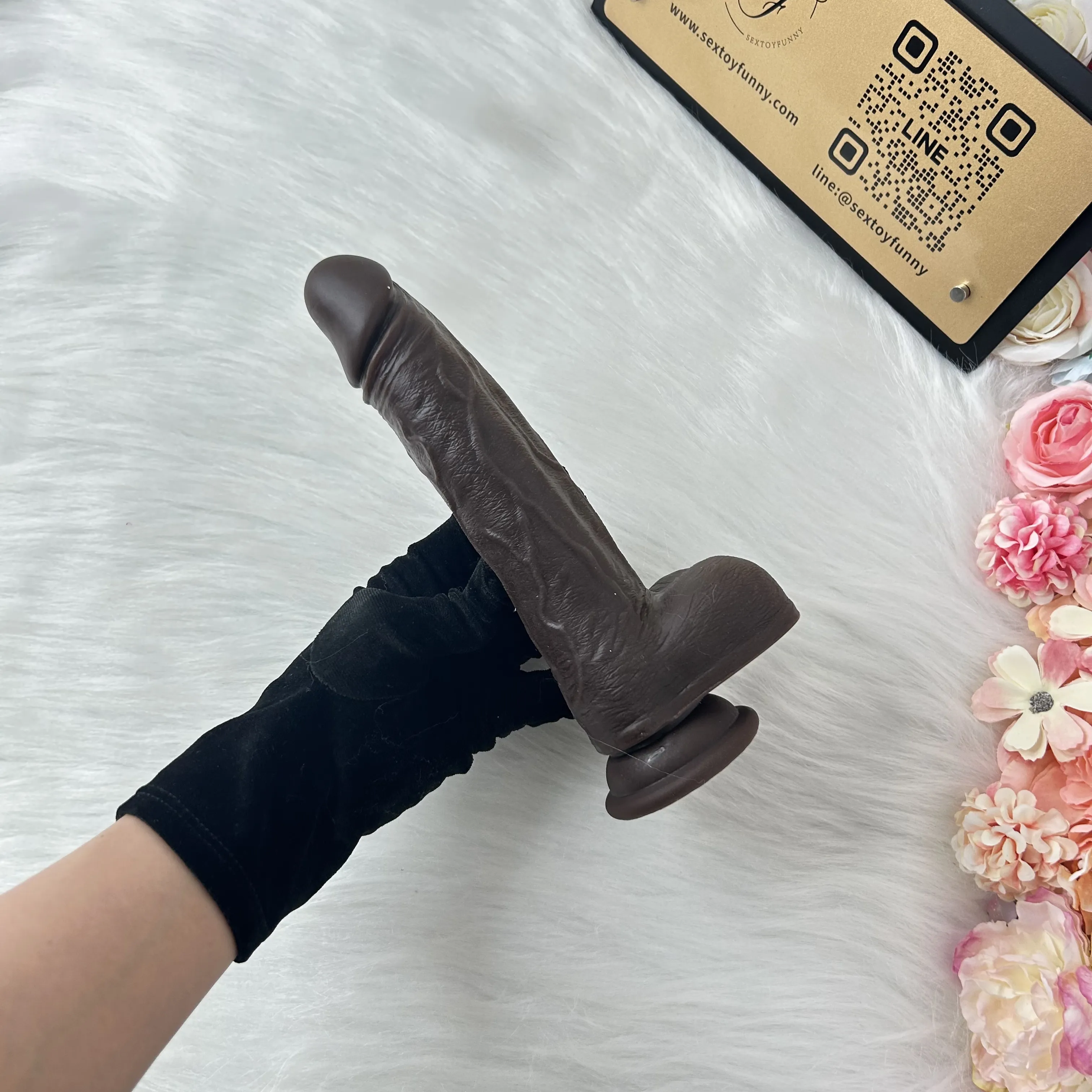 Heatable Vibrating&Thrusting Remote Control Realistic Dildo
