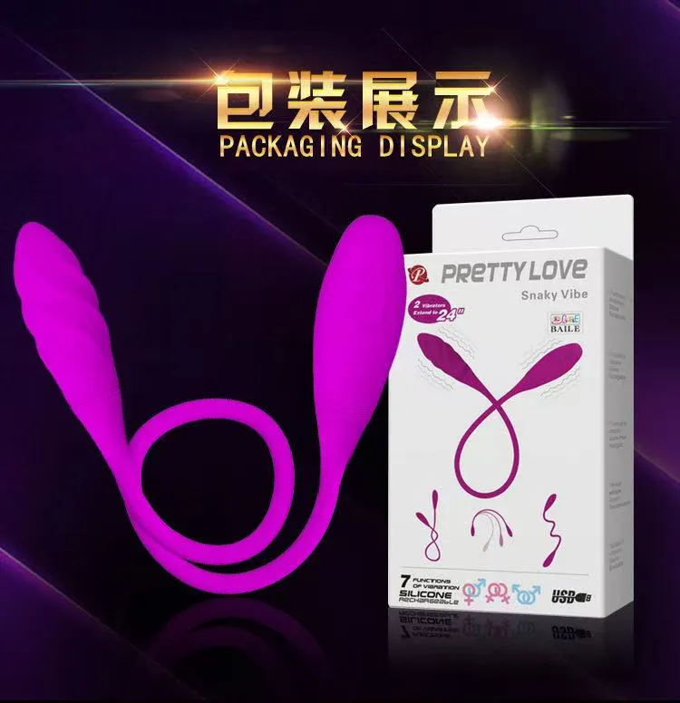 Safiman Dual-Head Multi-Function Vibrating Egg Spiral Type