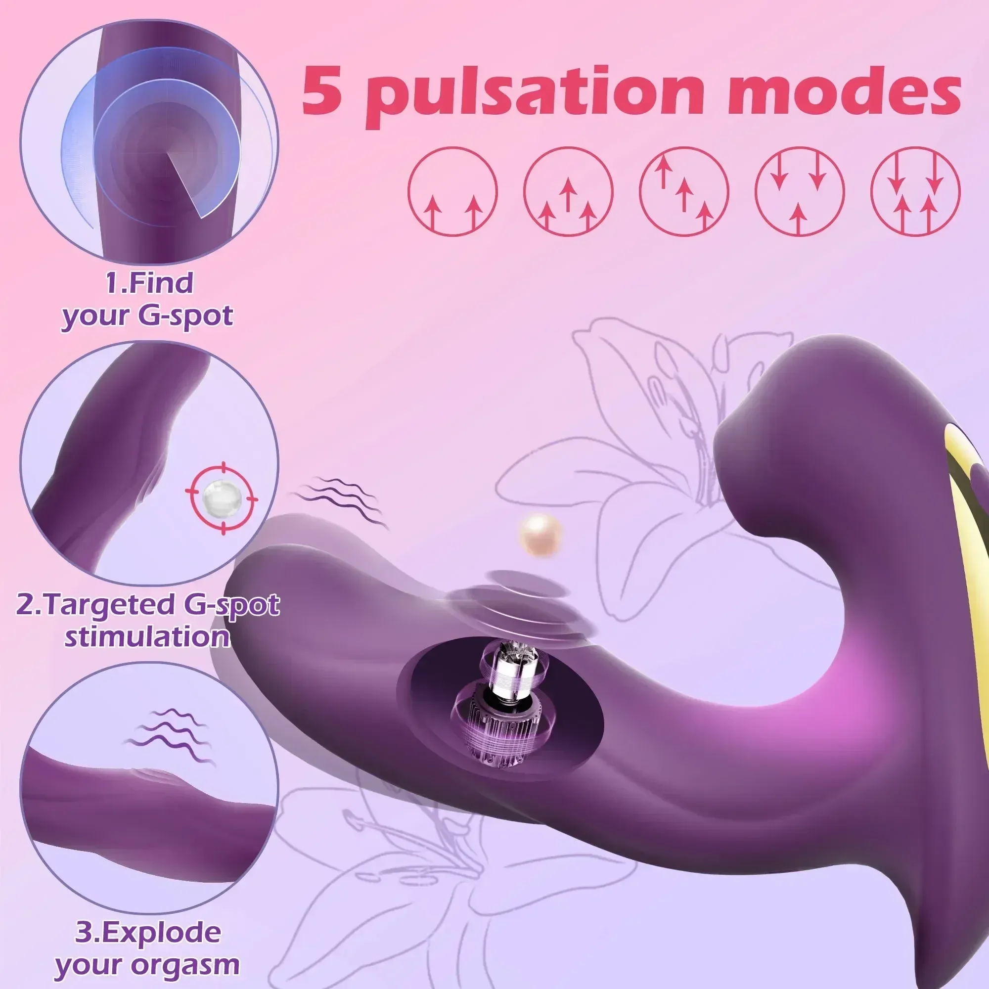 Vibrating And Tapping Dual G-Spot & Clitoral Vibrator