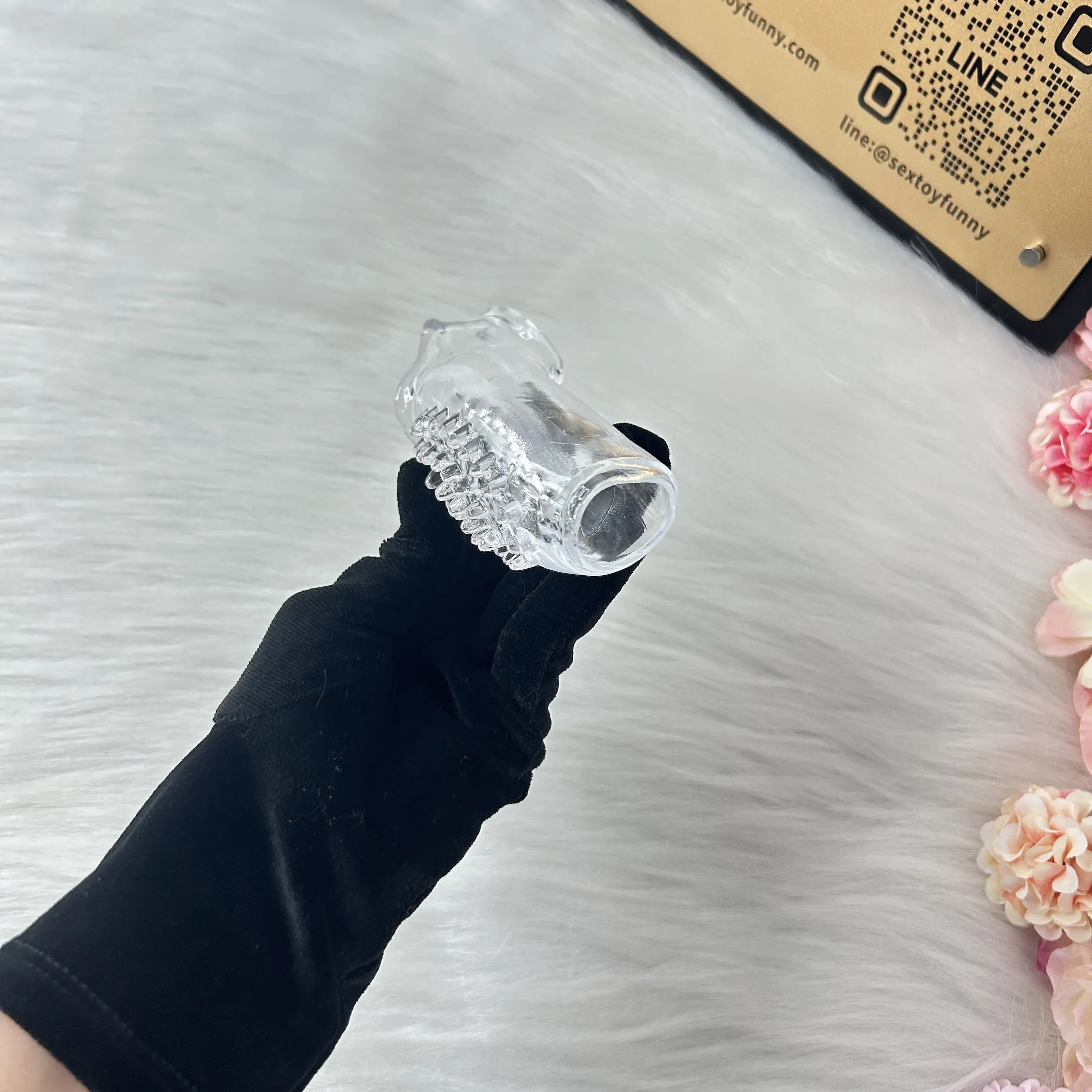 Wolf Tooth Transparent Triple lock stems Penis Sleeve