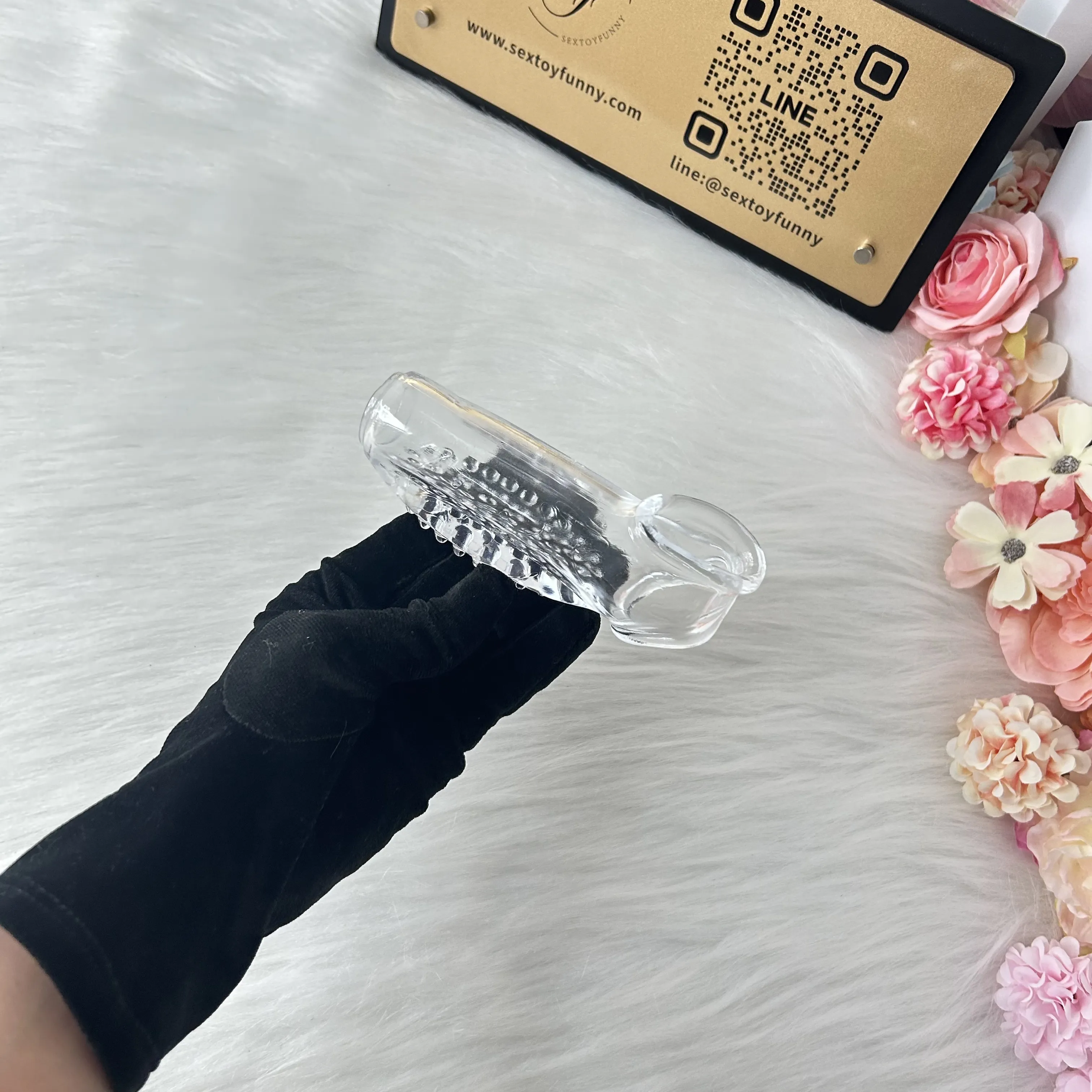 Wolf Tooth Transparent Triple lock stems Penis Sleeve