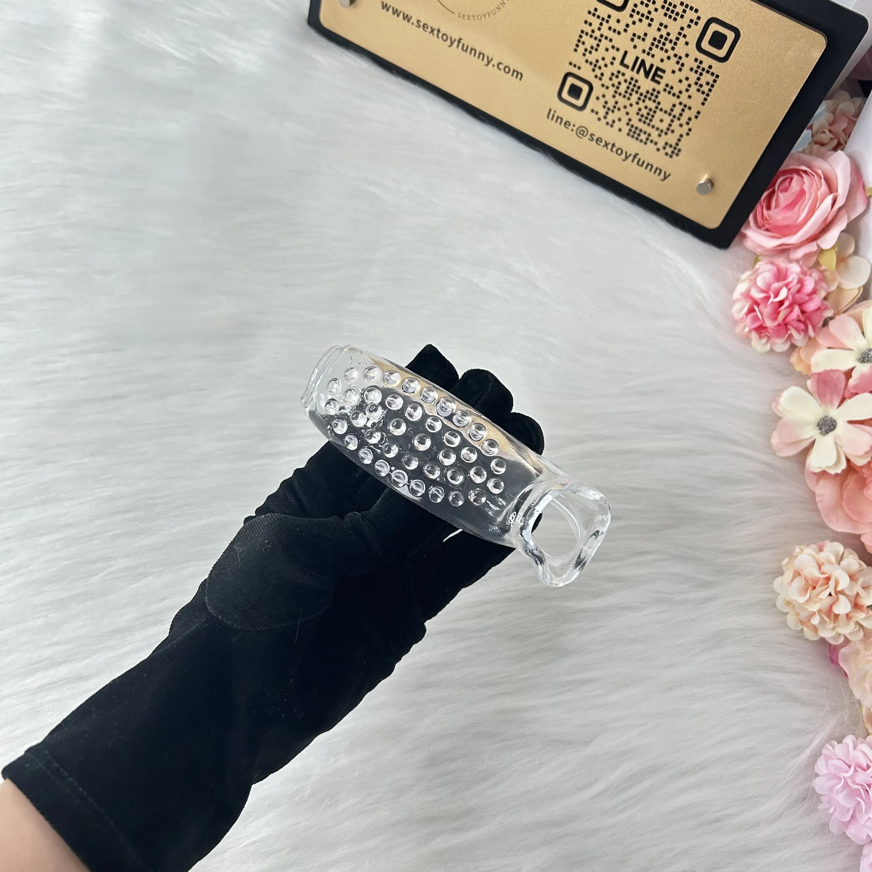 Wolf Tooth Transparent Triple lock stems Penis Sleeve