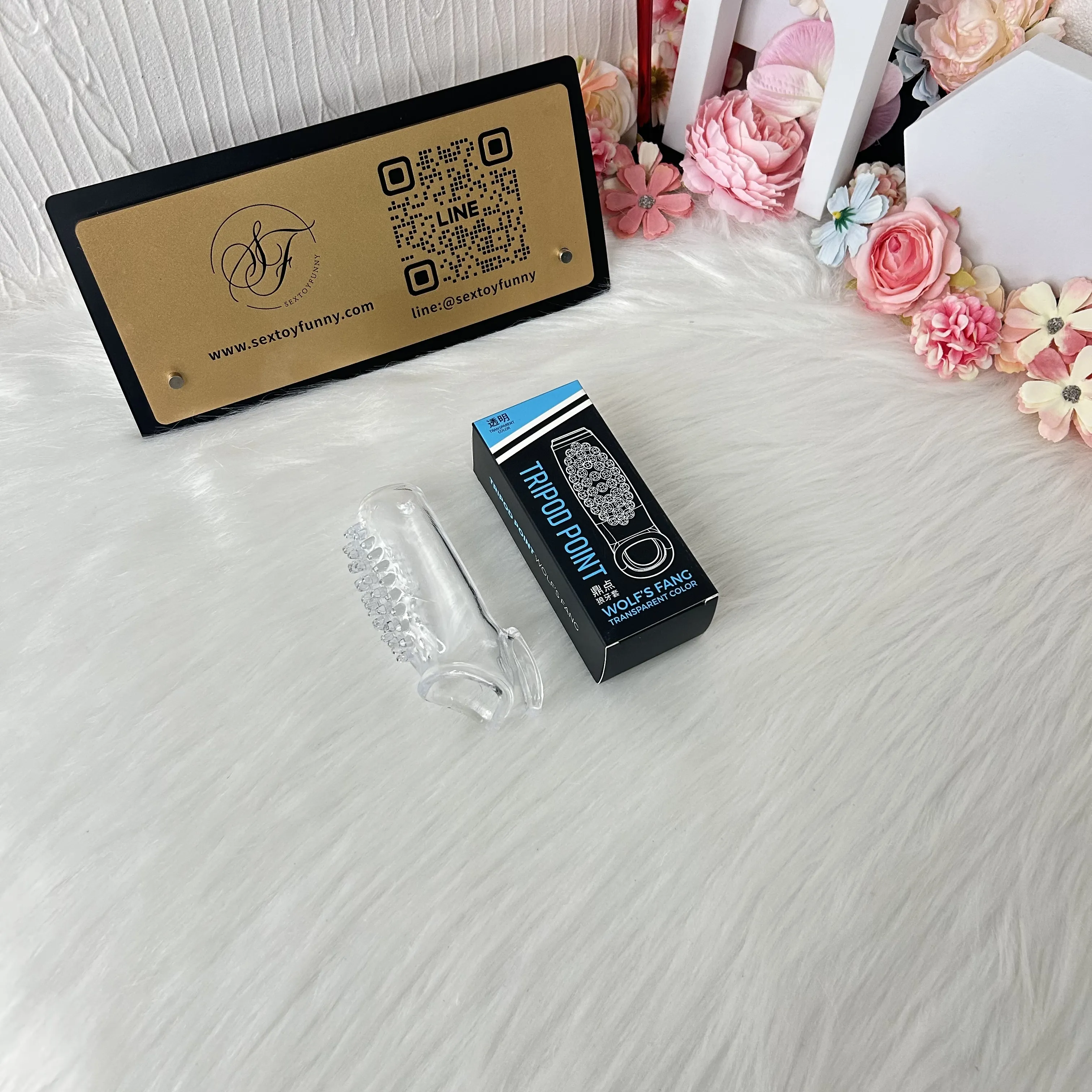 Wolf Tooth Transparent Triple lock stems Penis Sleeve