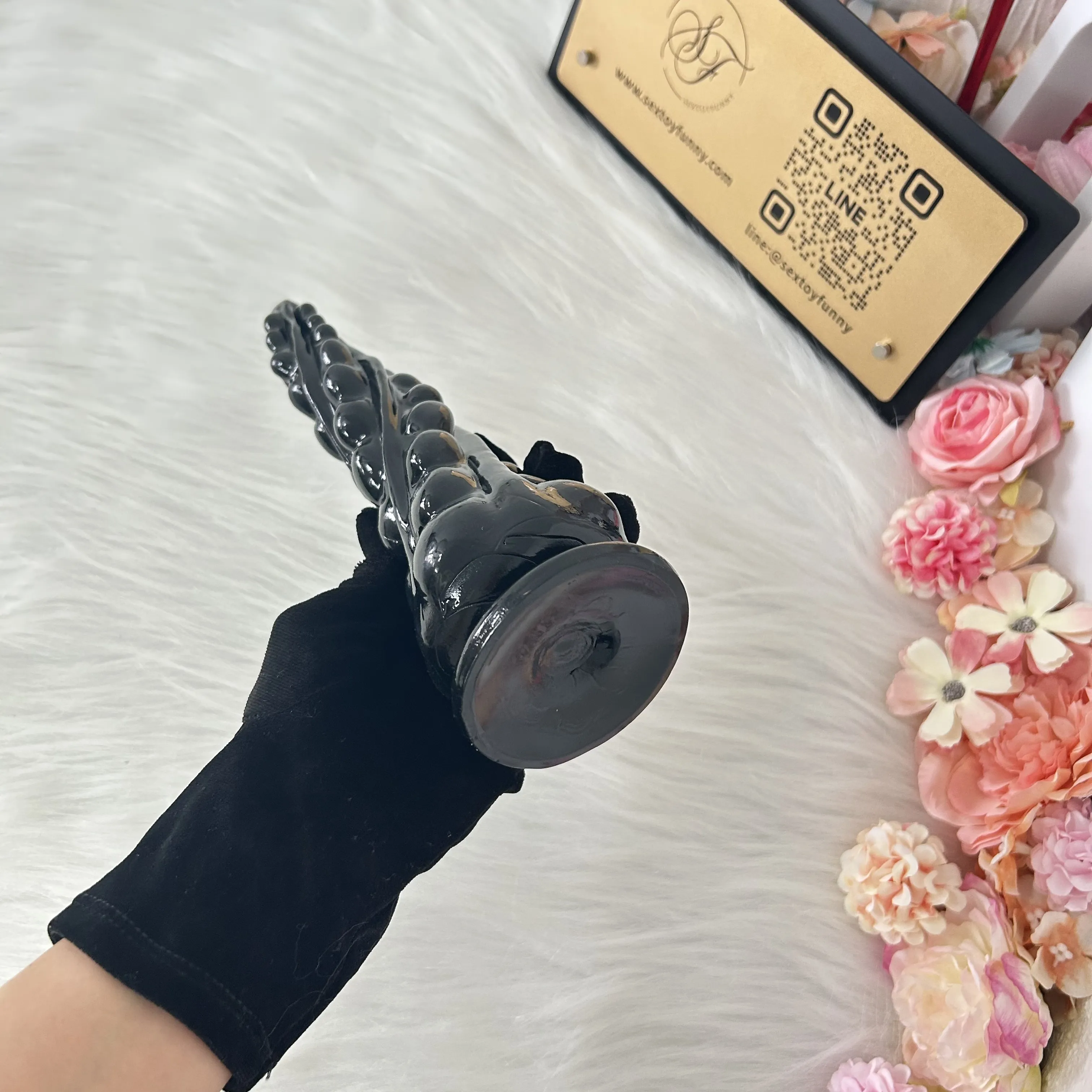 ของเล่นประตูหลัง เครื่องนวดต่อมลูกหมาก เม็ดกลมมน ออกแบบเกลียวร่วมกับลูกปัดดึง มีให้เลือก 2 สี และ 2 แบบ