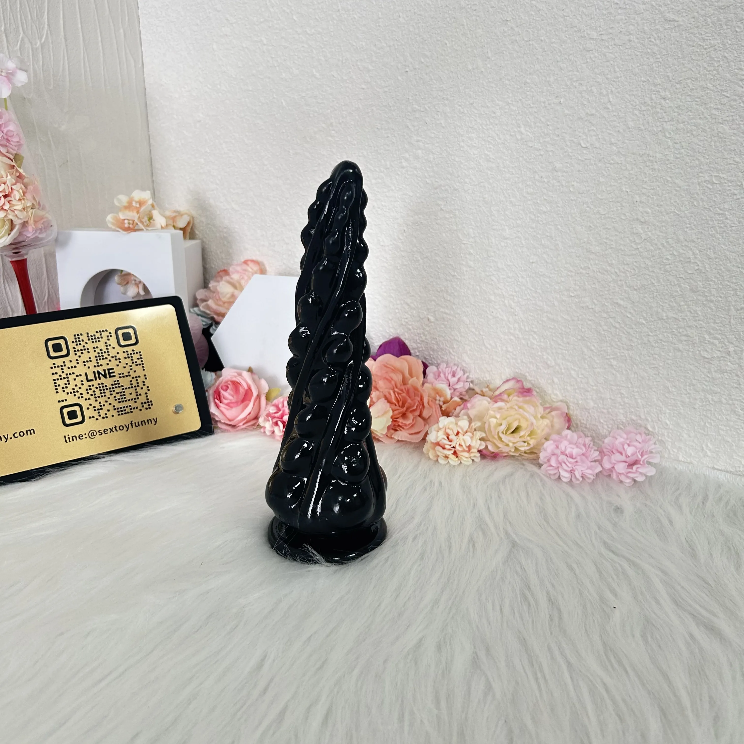 ของเล่นประตูหลัง เครื่องนวดต่อมลูกหมาก เม็ดกลมมน ออกแบบเกลียวร่วมกับลูกปัดดึง มีให้เลือก 2 สี และ 2 แบบ