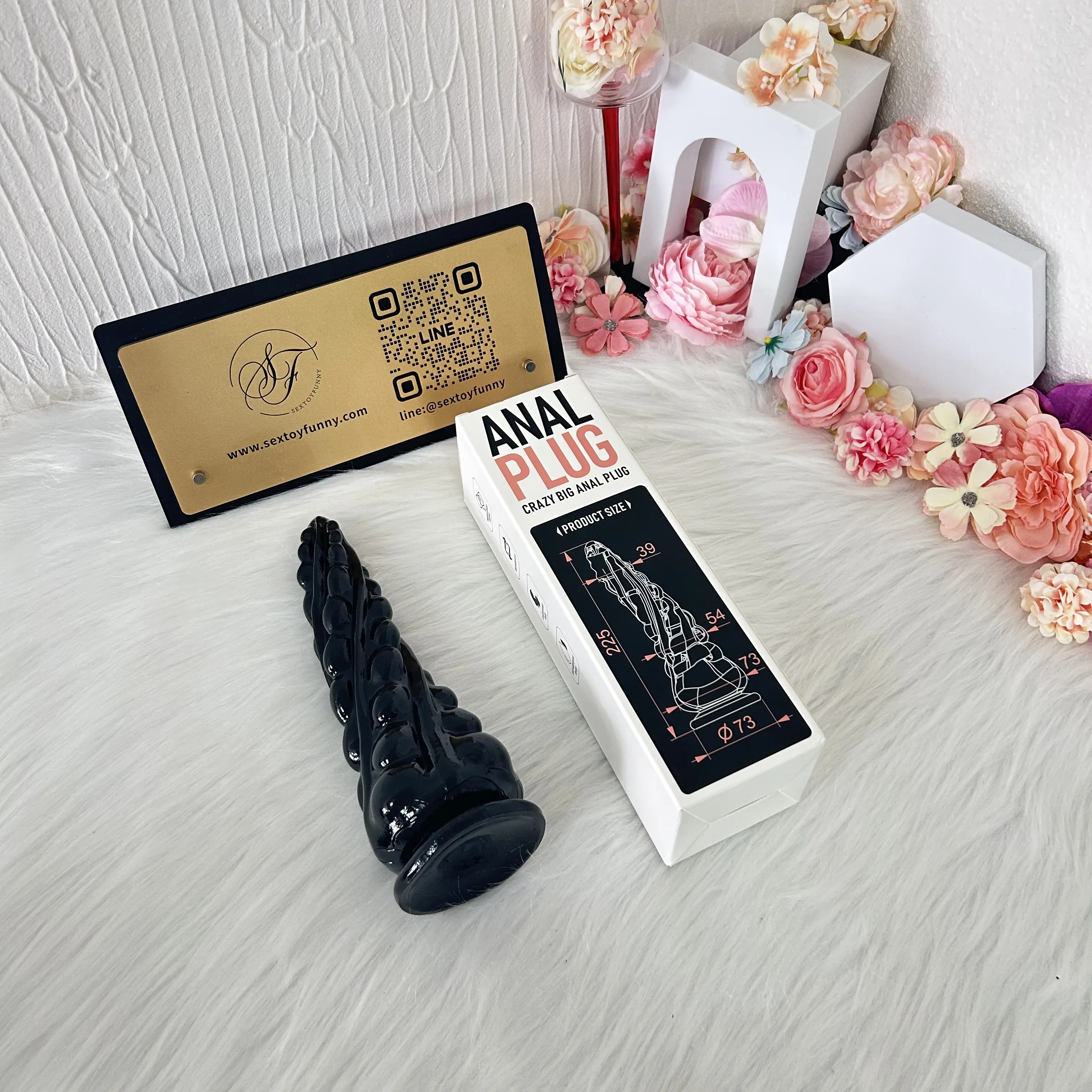 ของเล่นประตูหลัง เครื่องนวดต่อมลูกหมาก เม็ดกลมมน ออกแบบเกลียวร่วมกับลูกปัดดึง มีให้เลือก 2 สี และ 2 แบบ