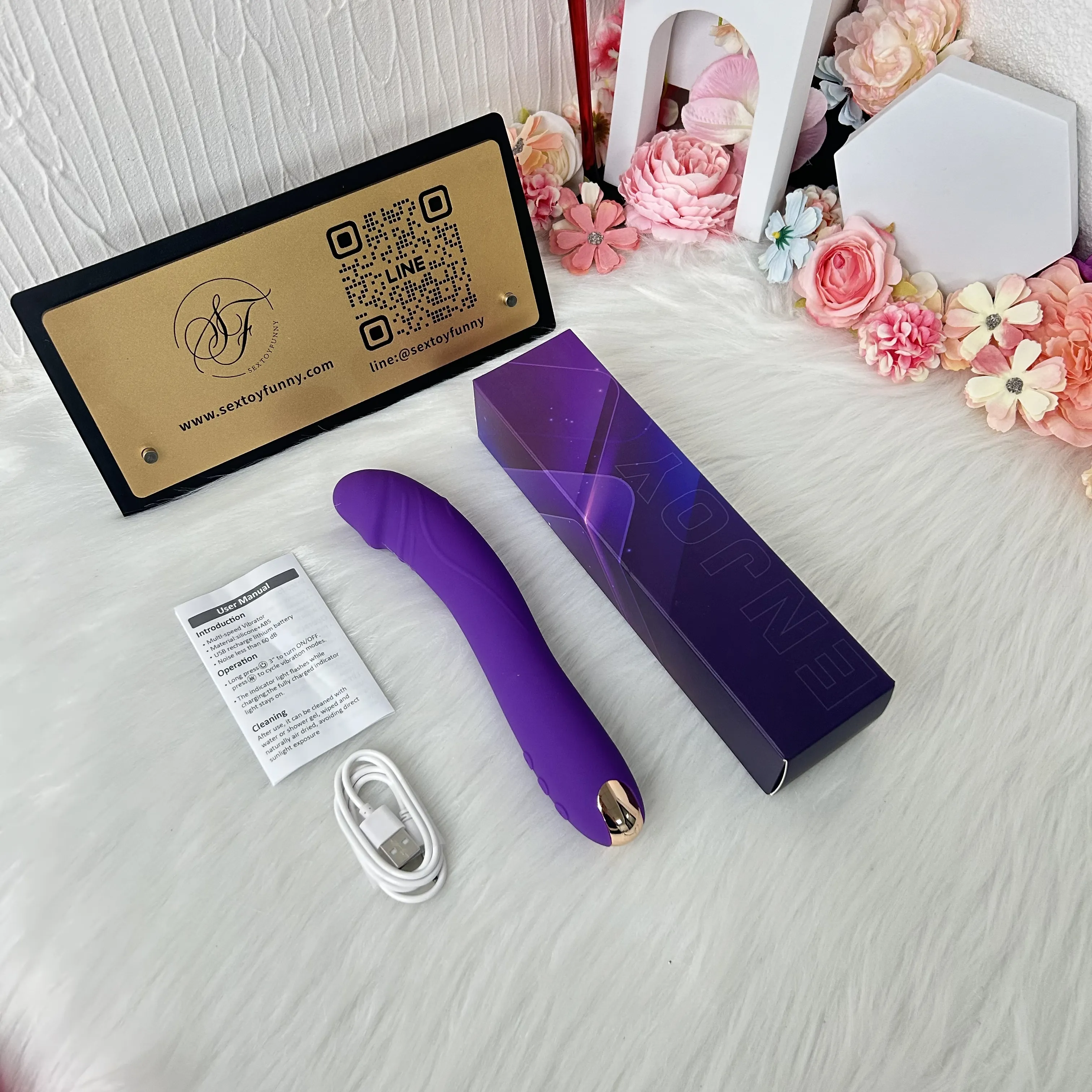 10 Frequencies One-Button Burst Realistic Penis Vibrator