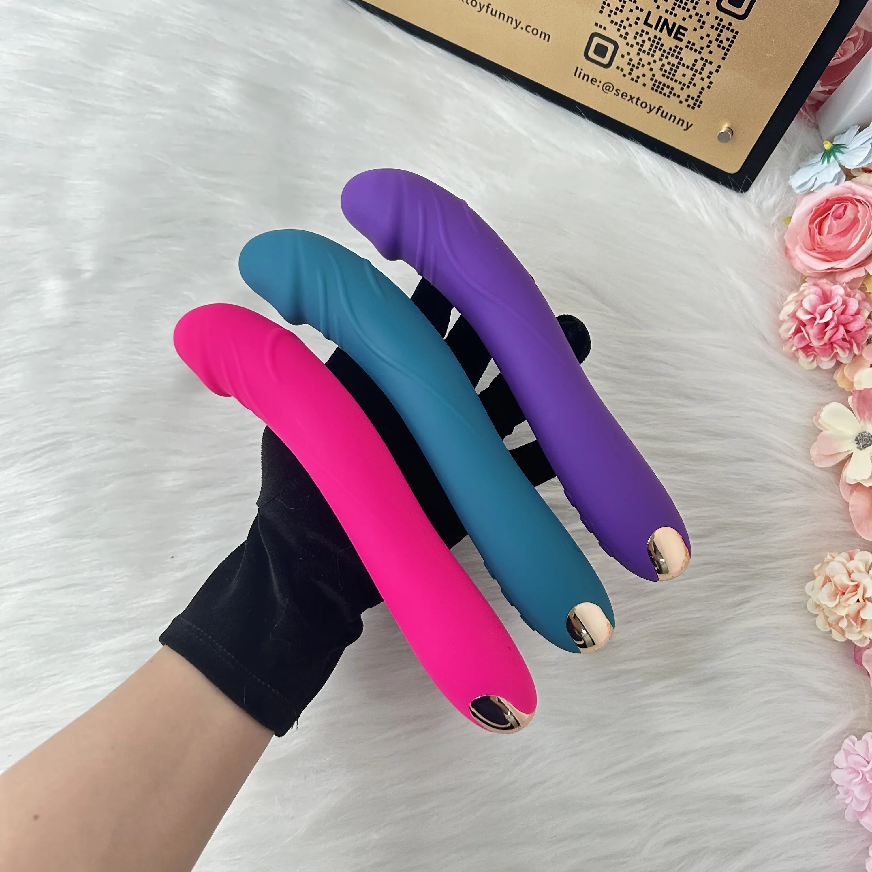 10 Frequencies One-Button Burst Realistic Penis Vibrator