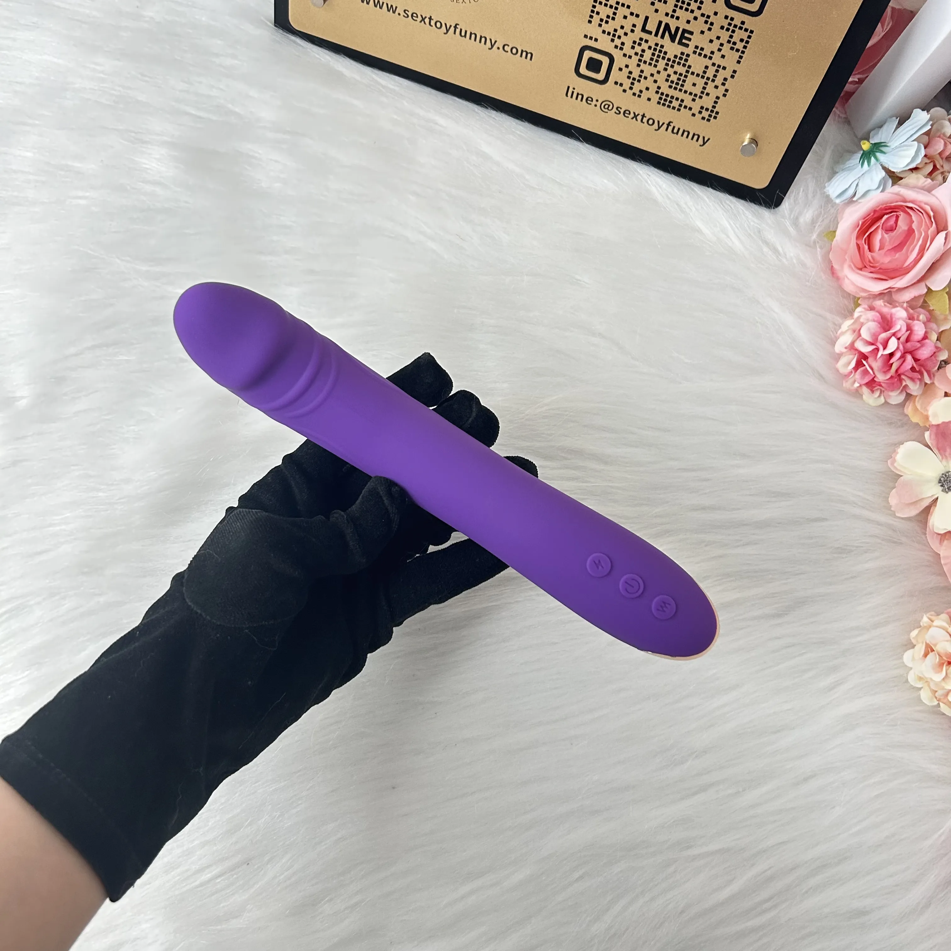 10 Frequencies One-Button Burst Realistic Penis Vibrator