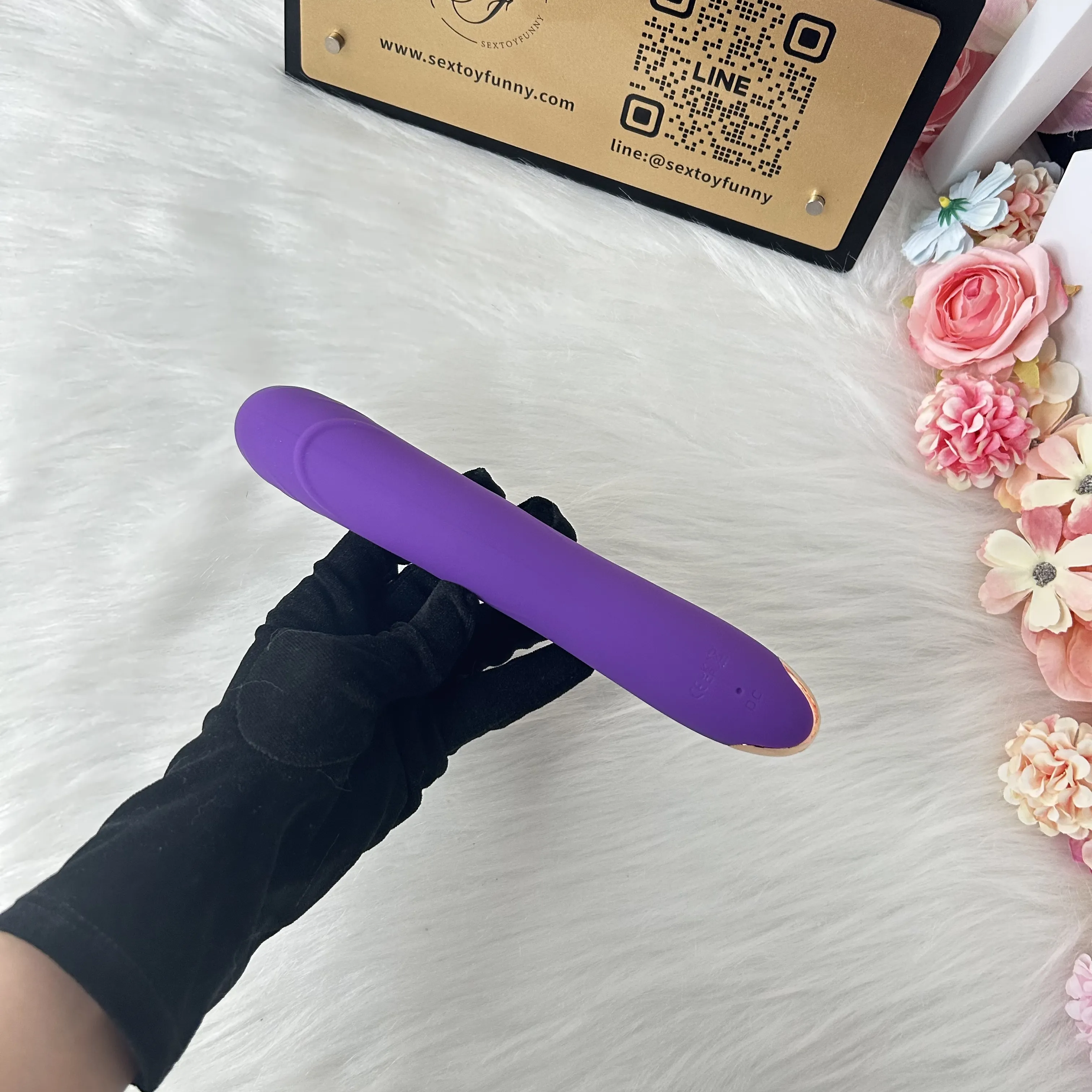 10 Frequencies One-Button Burst Realistic Penis Vibrator