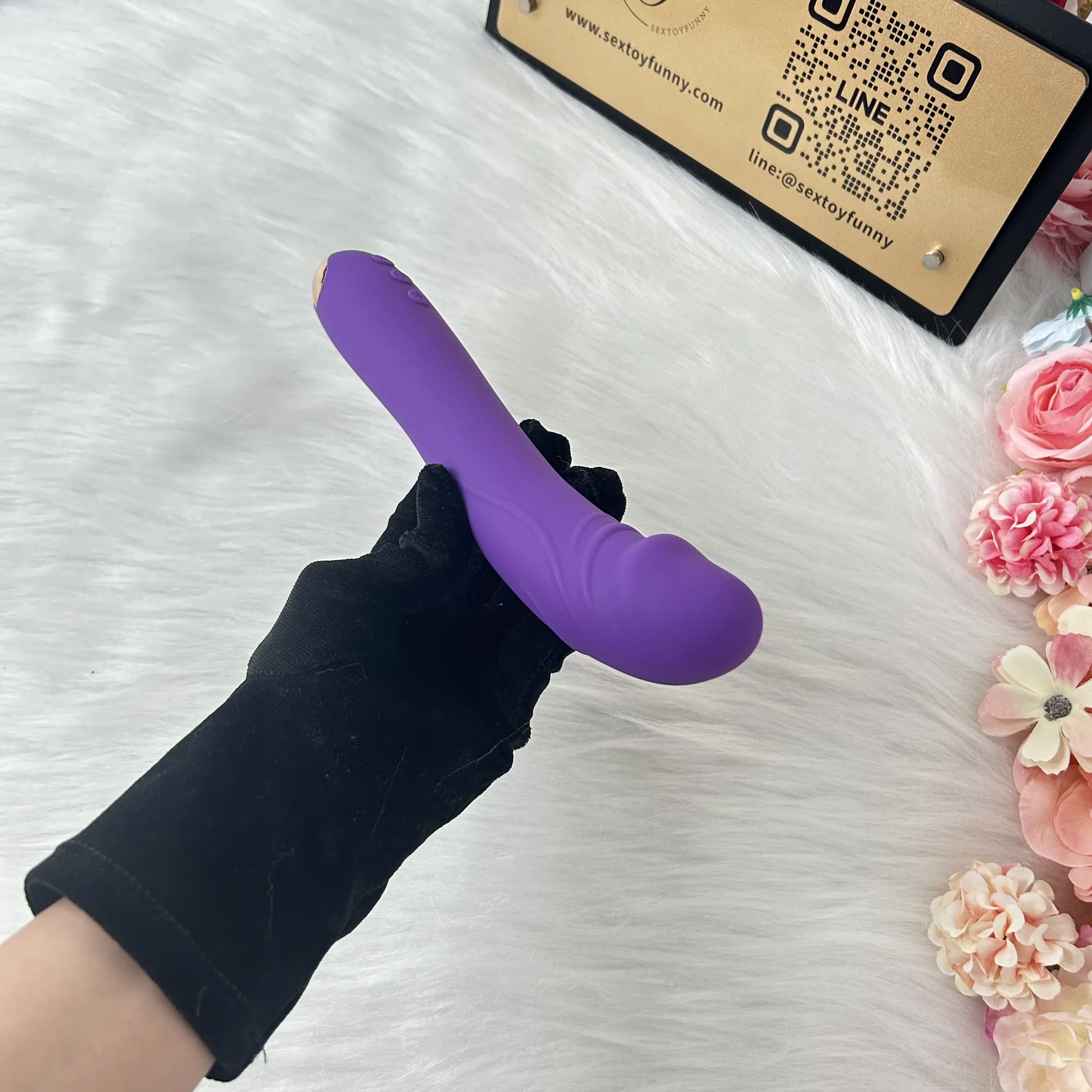 10 Frequencies One-Button Burst Realistic Penis Vibrator