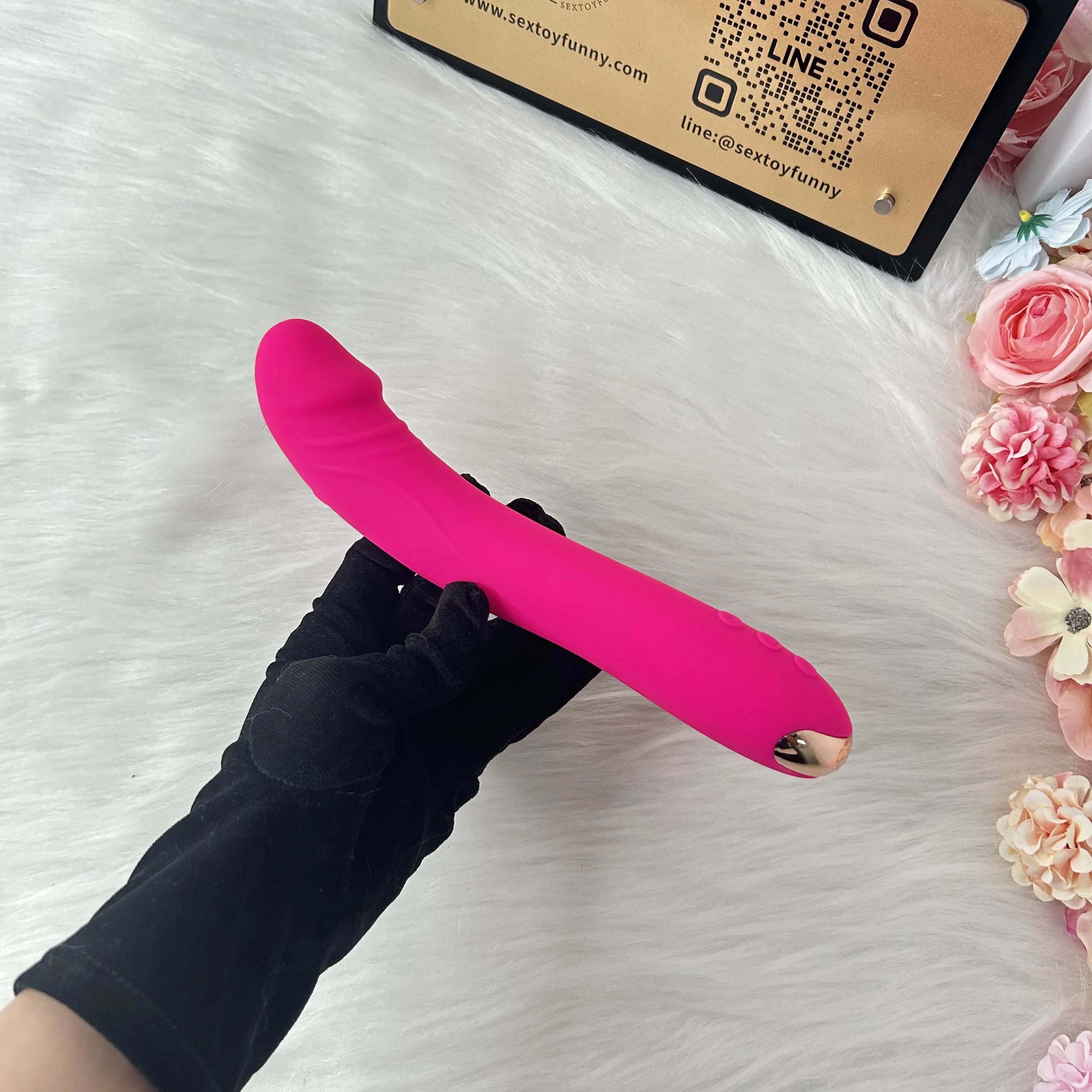 10 Frequencies One-Button Burst Realistic Penis Vibrator
