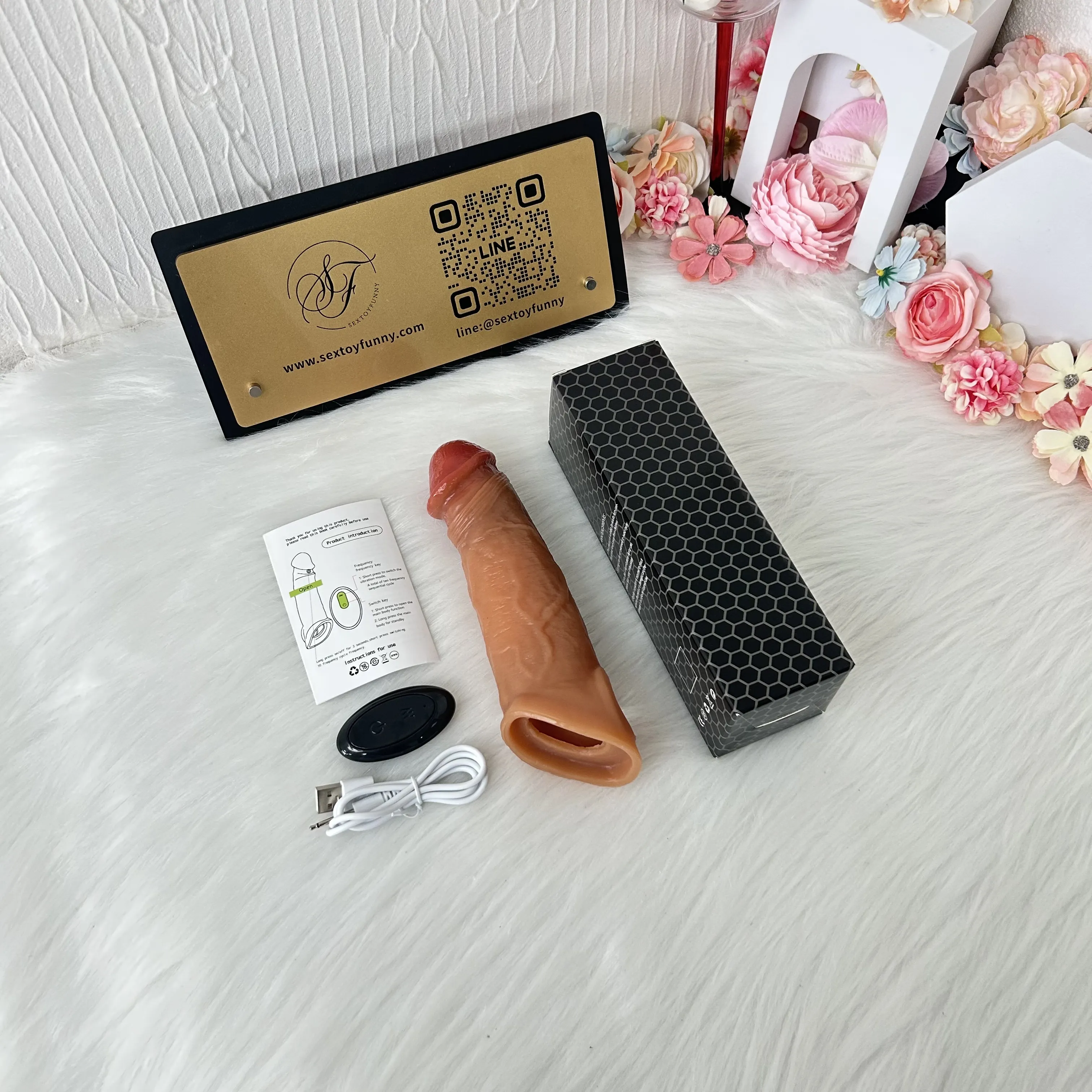 Wireless Remote Control Vibrating Bionic Penis Sleeve