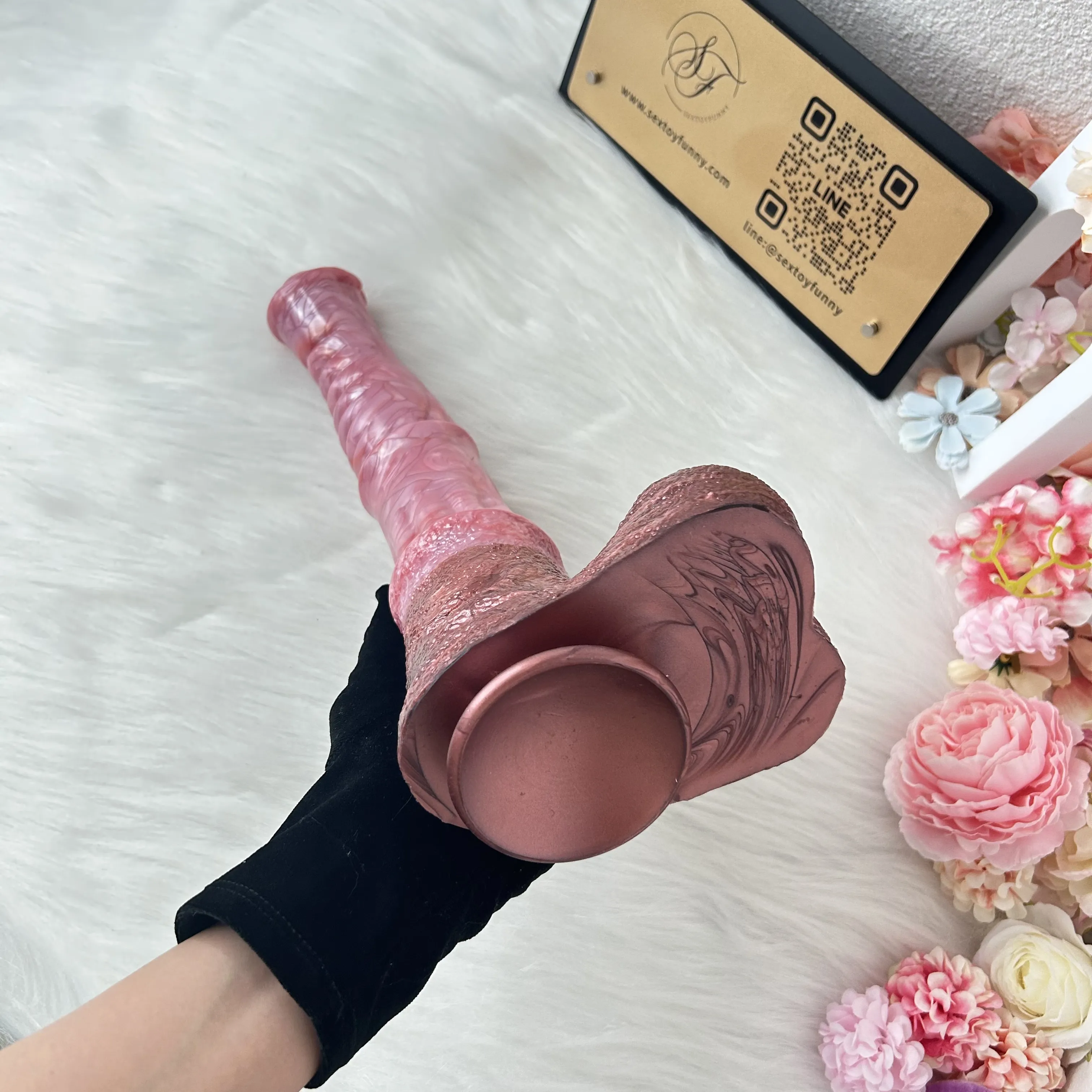 FAAK Liquid Silicone Flesh-Colored Fantasy Stallion Dildo