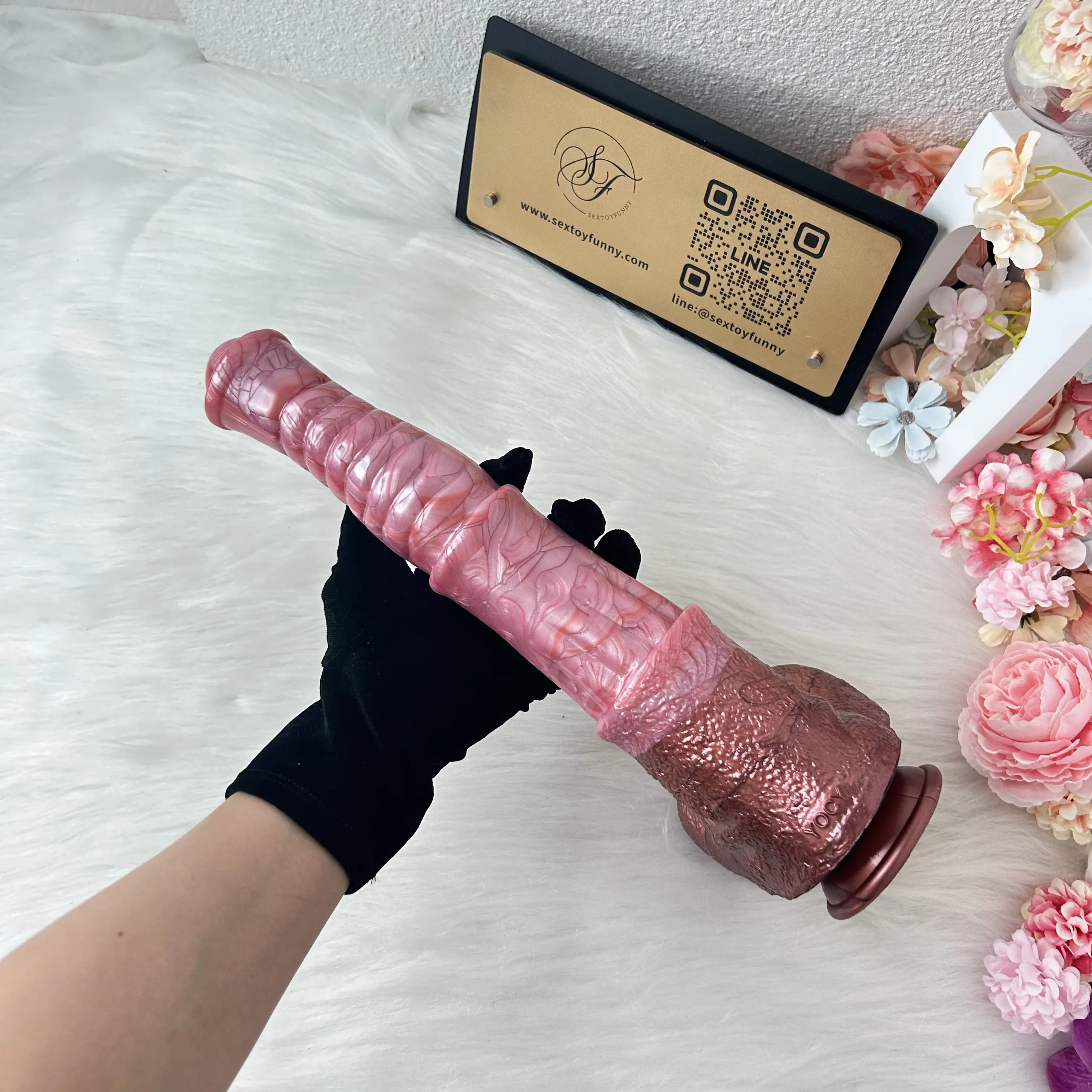 FAAK Liquid Silicone Flesh-Colored Fantasy Stallion Dildo