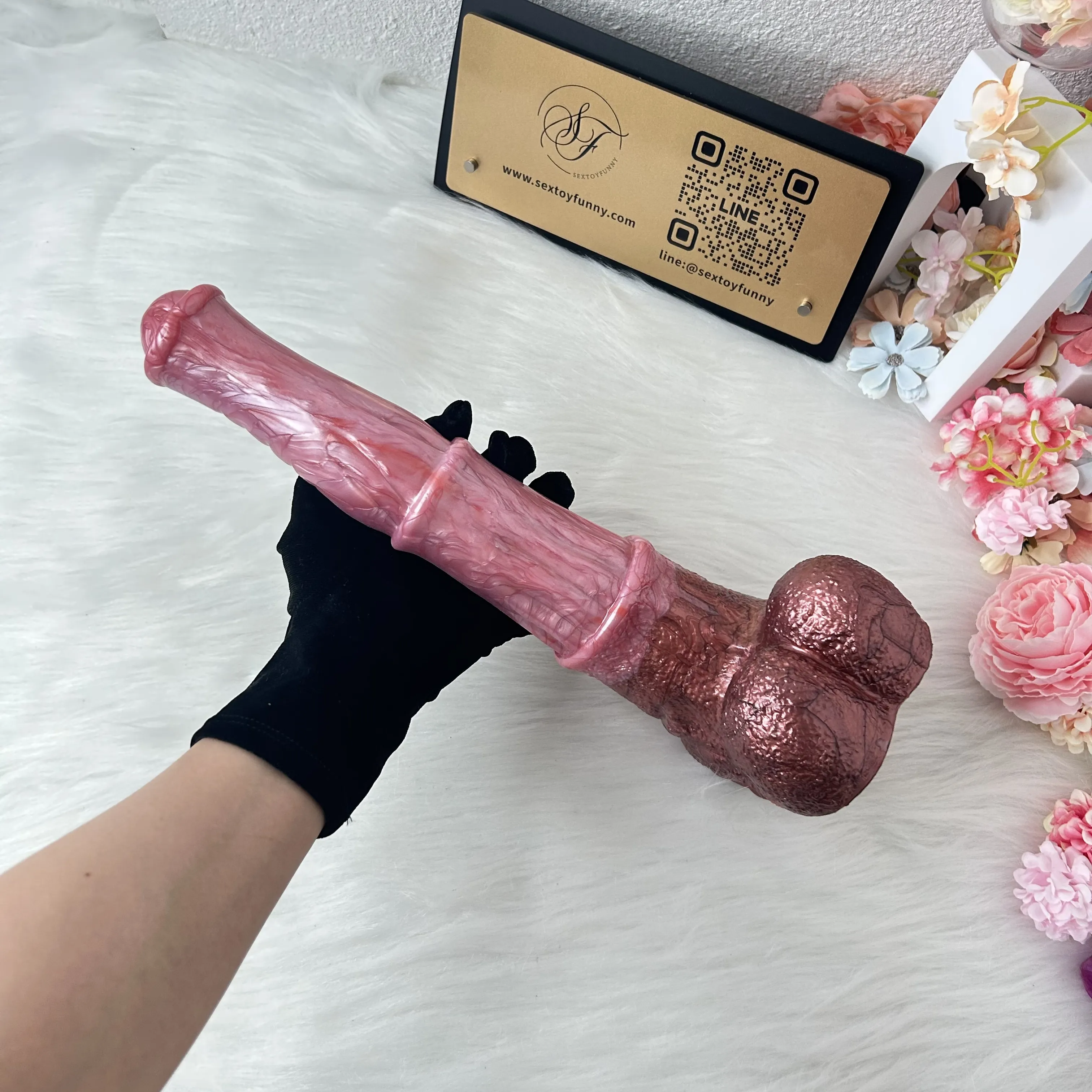 FAAK Liquid Silicone Flesh-Colored Fantasy Stallion Dildo