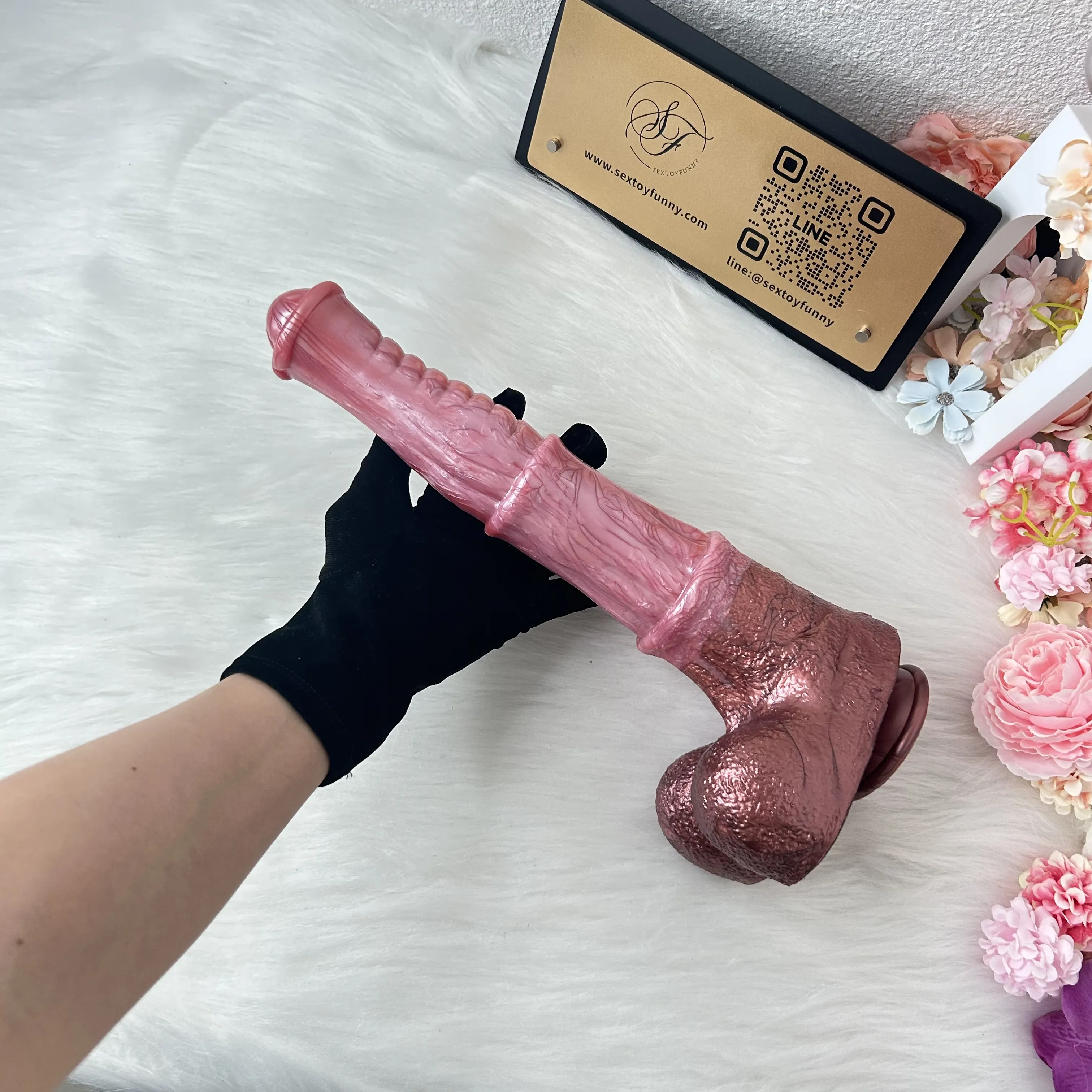 FAAK Liquid Silicone Flesh-Colored Fantasy Stallion Dildo