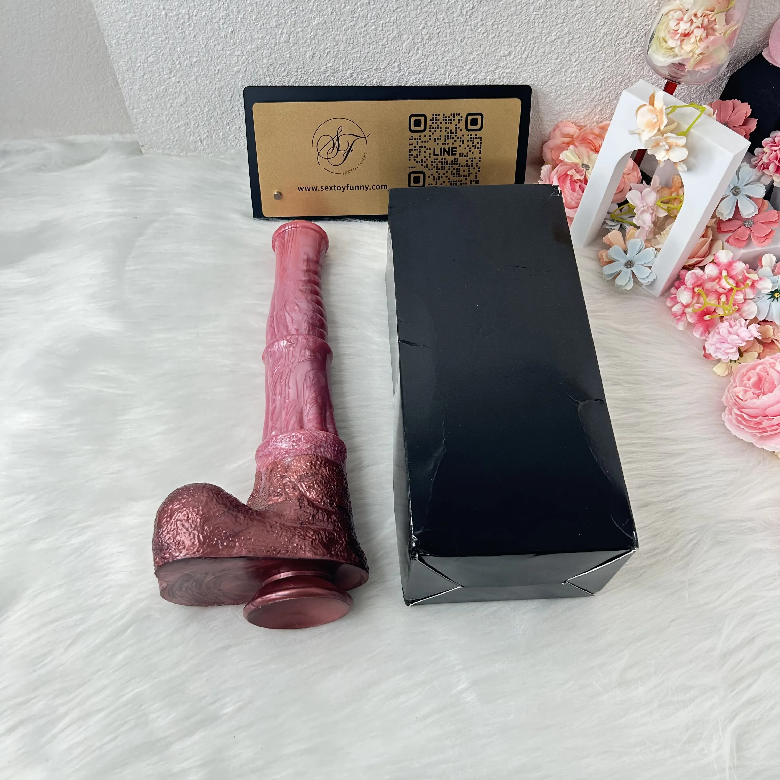 FAAK Liquid Silicone Flesh-Colored Fantasy Stallion Dildo